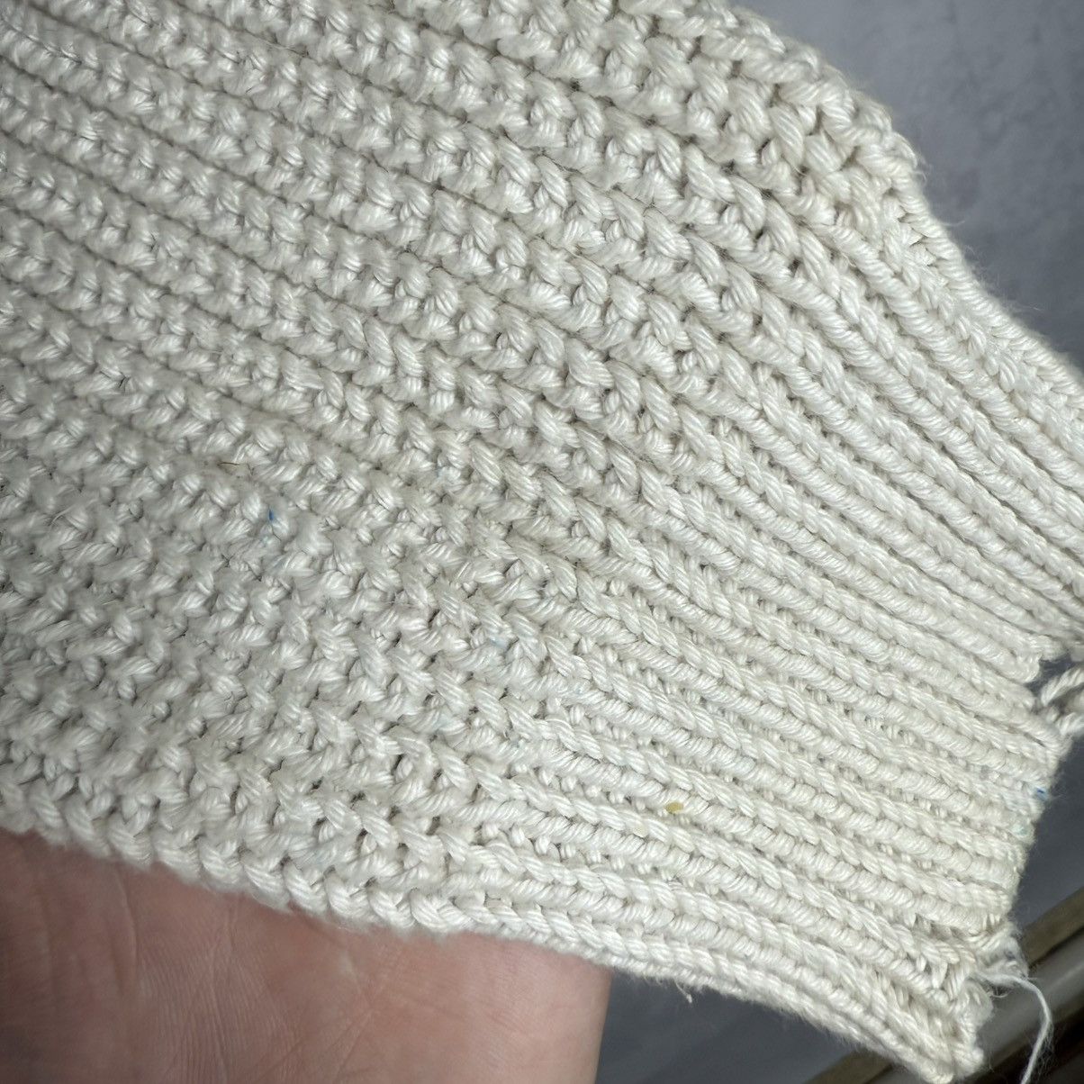 Zadig & Voltaire Zadig&Voltaire Kary Cow Distress Cotton Wool Knit Sweater Size XS / US 0-2 / IT 36-38 - 19 Thumbnail