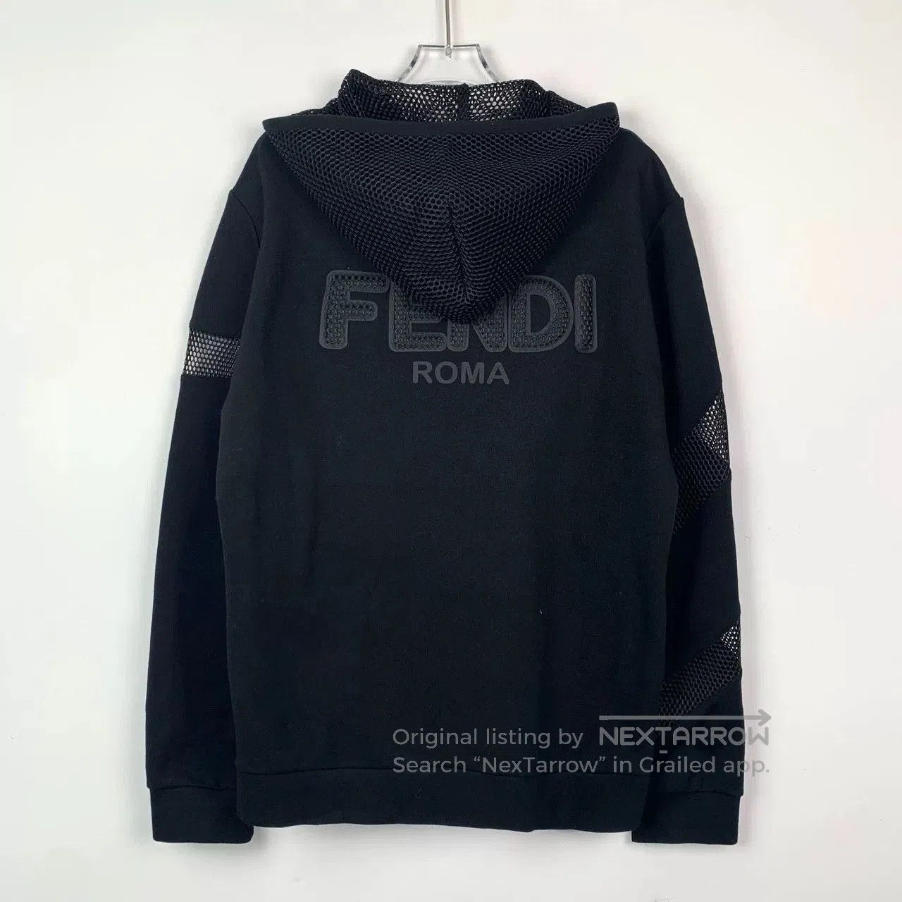Fendi fendi black logo hooded sweatshirt size l. Size US L / EU 52-54 / 3 - 2 Thumbnail