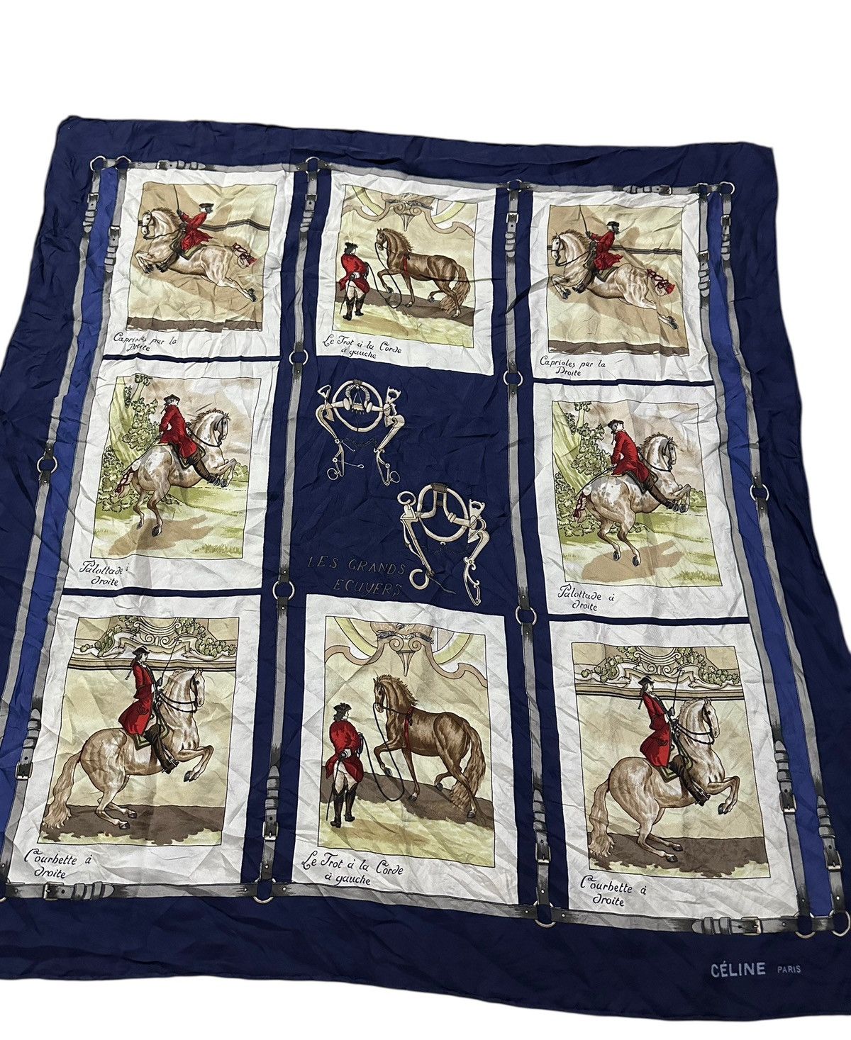 Celine CÉLINE, “Les Grands Ecuyers”, a silk scarf Size ONE SIZE - 3 Thumbnail