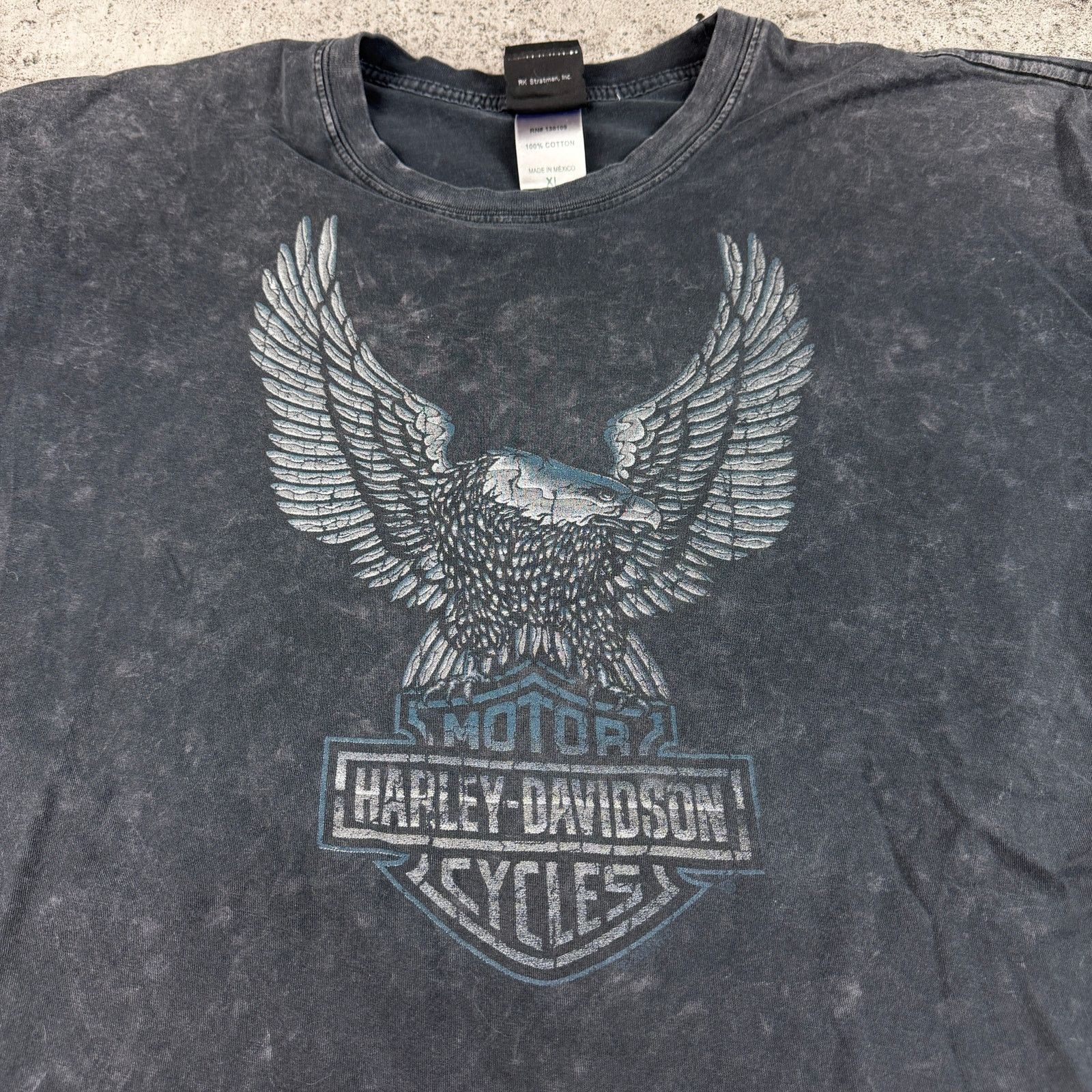 Harley Davidson Y2K Harley Davidson Stone Washed Western Outlaw Size XL Size US XL / EU 56 / 4 - 3 Thumbnail