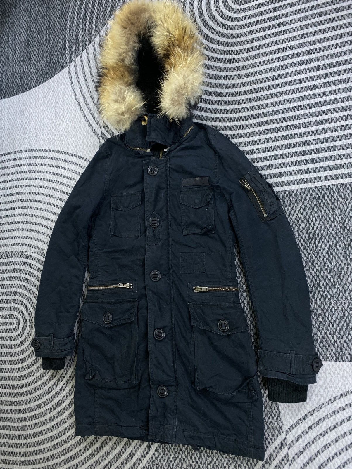 MOUSSY Vintage Moussy Punk Style Faux Fur Hoodie Jacket Size US S / EU 44-46 / 1 - 4 Thumbnail