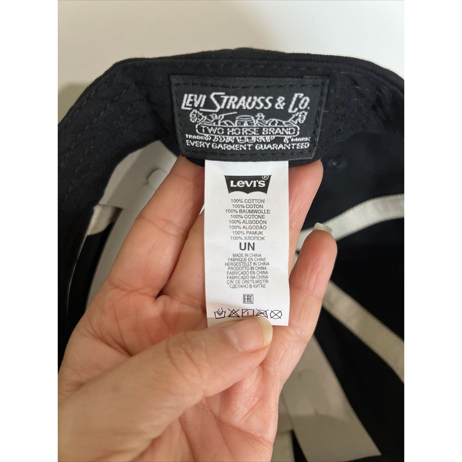 Levi's Printed Logo Baseball Hat Flat brim adjustable Snapback Cap Size ONE SIZE - 11 Thumbnail