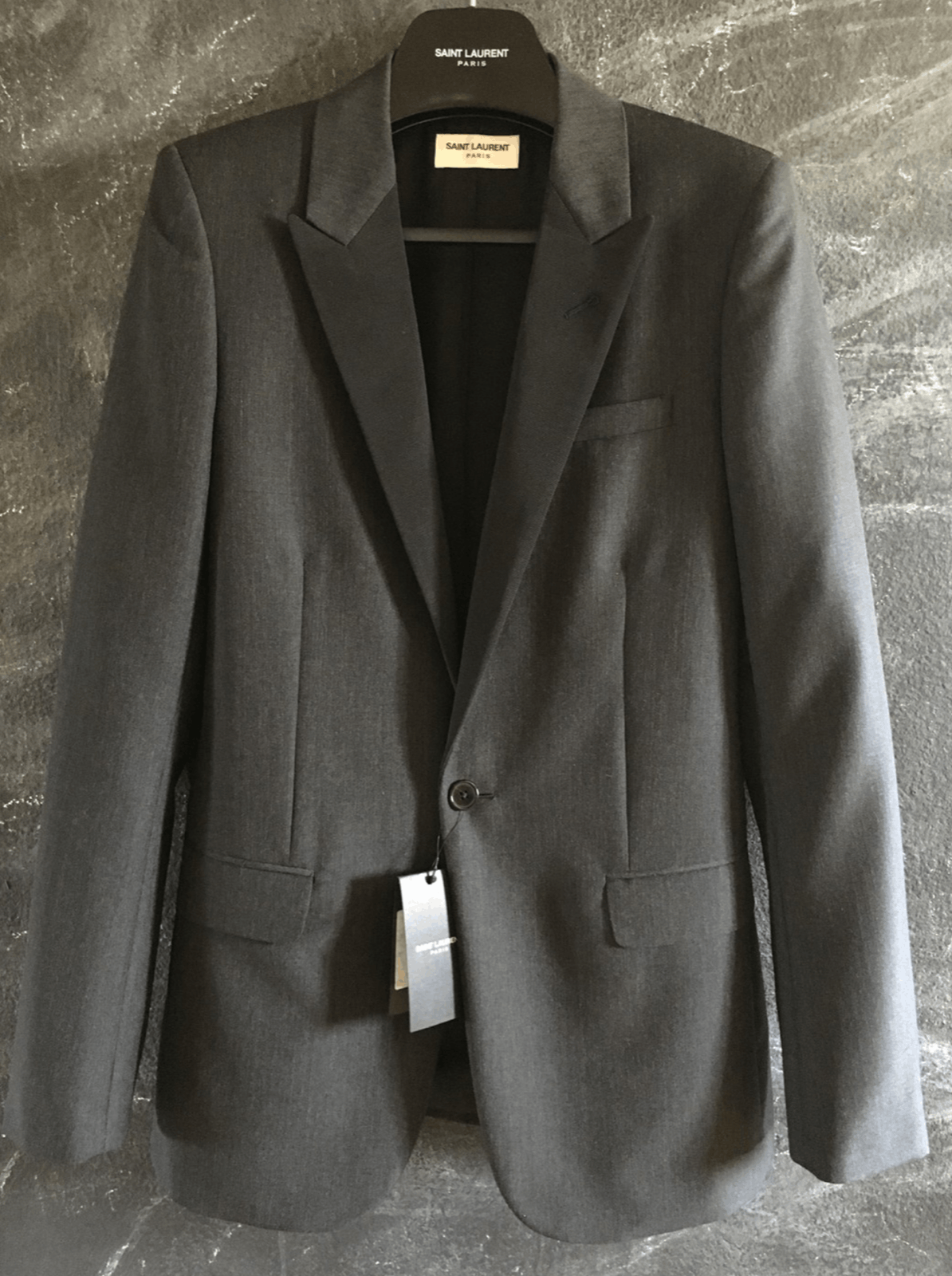 Saint Laurent Paris Hedi Le Smoking BNWT SS15 Anthracite Size 44R - 1 Thumbnail