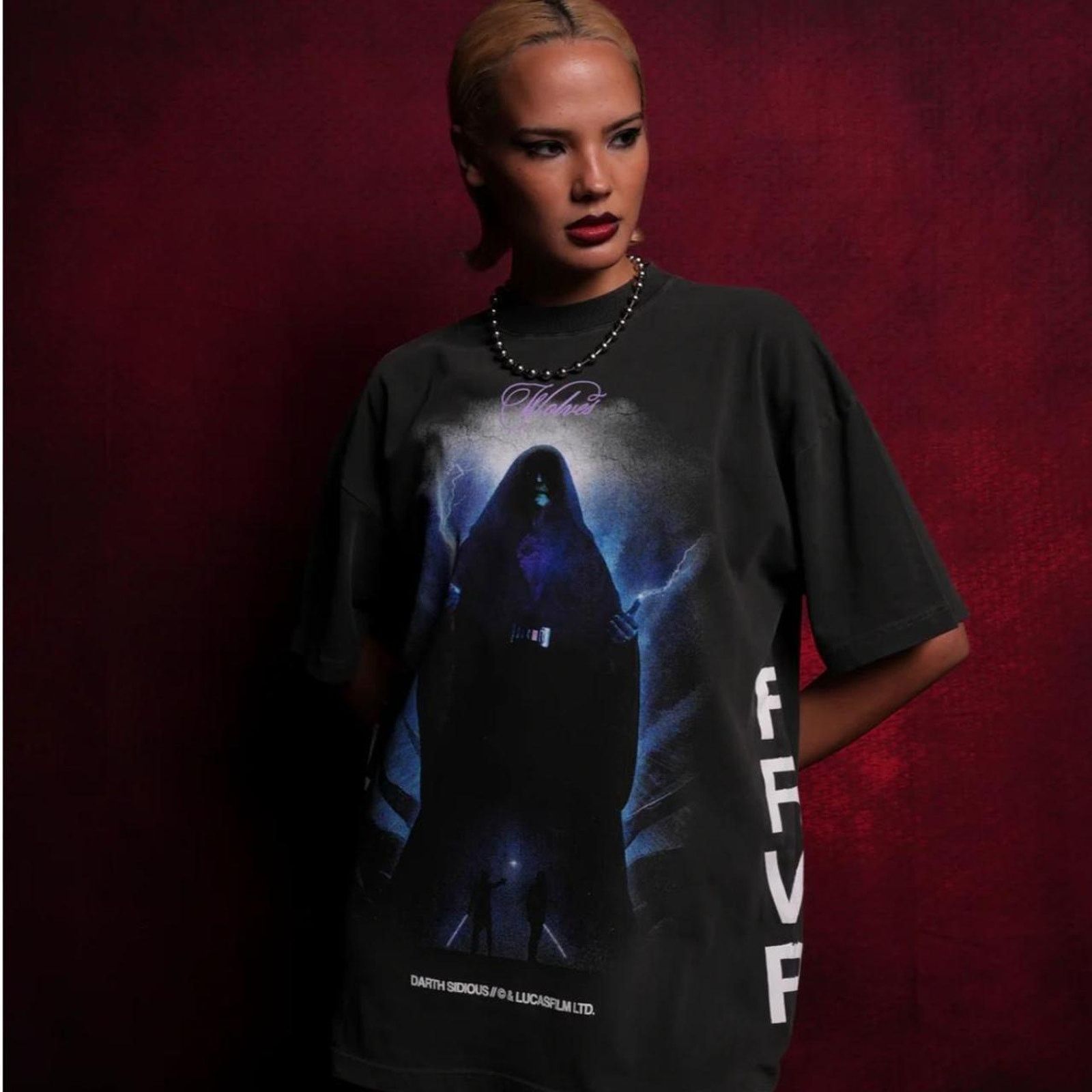 Darc Sport SITH LORD "PREMIUM" OVERSIZED TEE IN WOLF GRAY Size US M / EU 48-50 / 2 - 4 Thumbnail