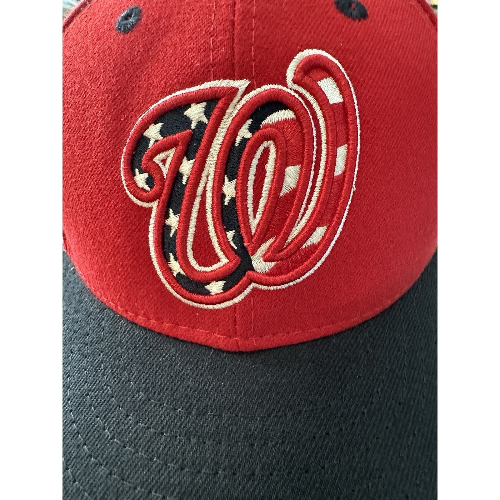 New Era New Era 59fifty Washington Nationals 7 1/4 Red USA Flag Logo Size ONE SIZE - 5 Thumbnail