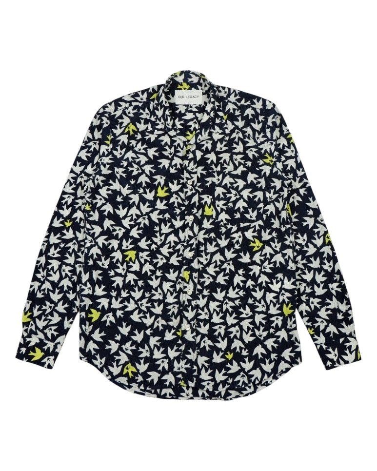 Our Legacy our legacy swallow fullprint shirt button Size US L / EU 52-54 / 3 - 2 Thumbnail