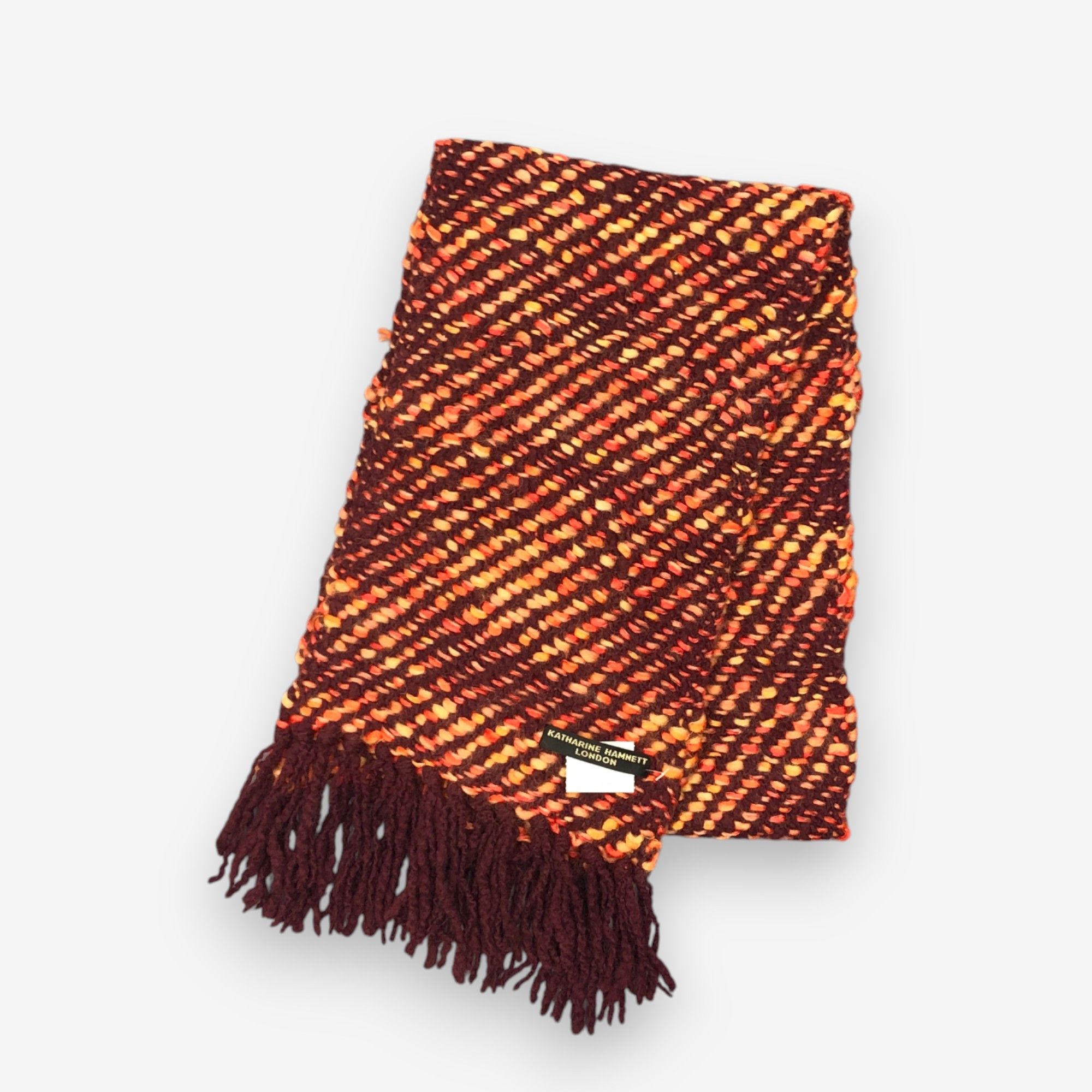 Katharine Hamnett London Vintage Katharine Hamnett Scarf Muffler Wool Knit Scarves Size ONE SIZE - 3 Thumbnail