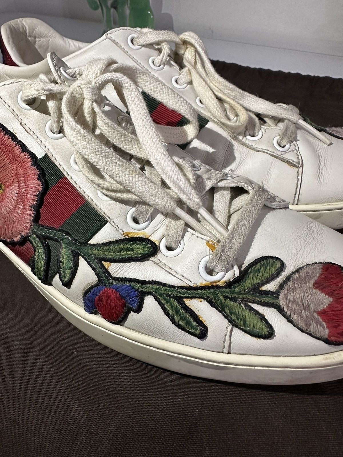 Gucci Flower Sneakers Size US 9 / IT 39 - 5 Thumbnail