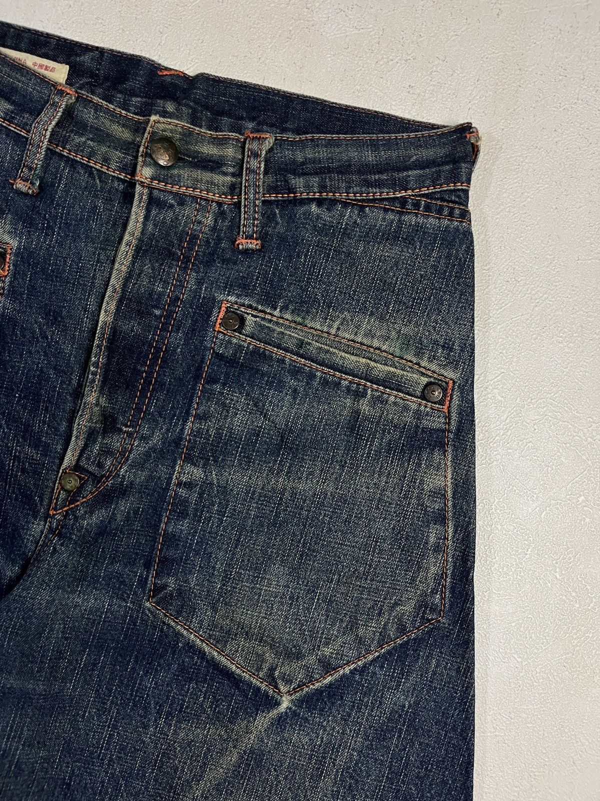 Evisu Evisu Genes Osaka Distressed Wash Jeans Size US 30 / EU 46 - 15 Thumbnail