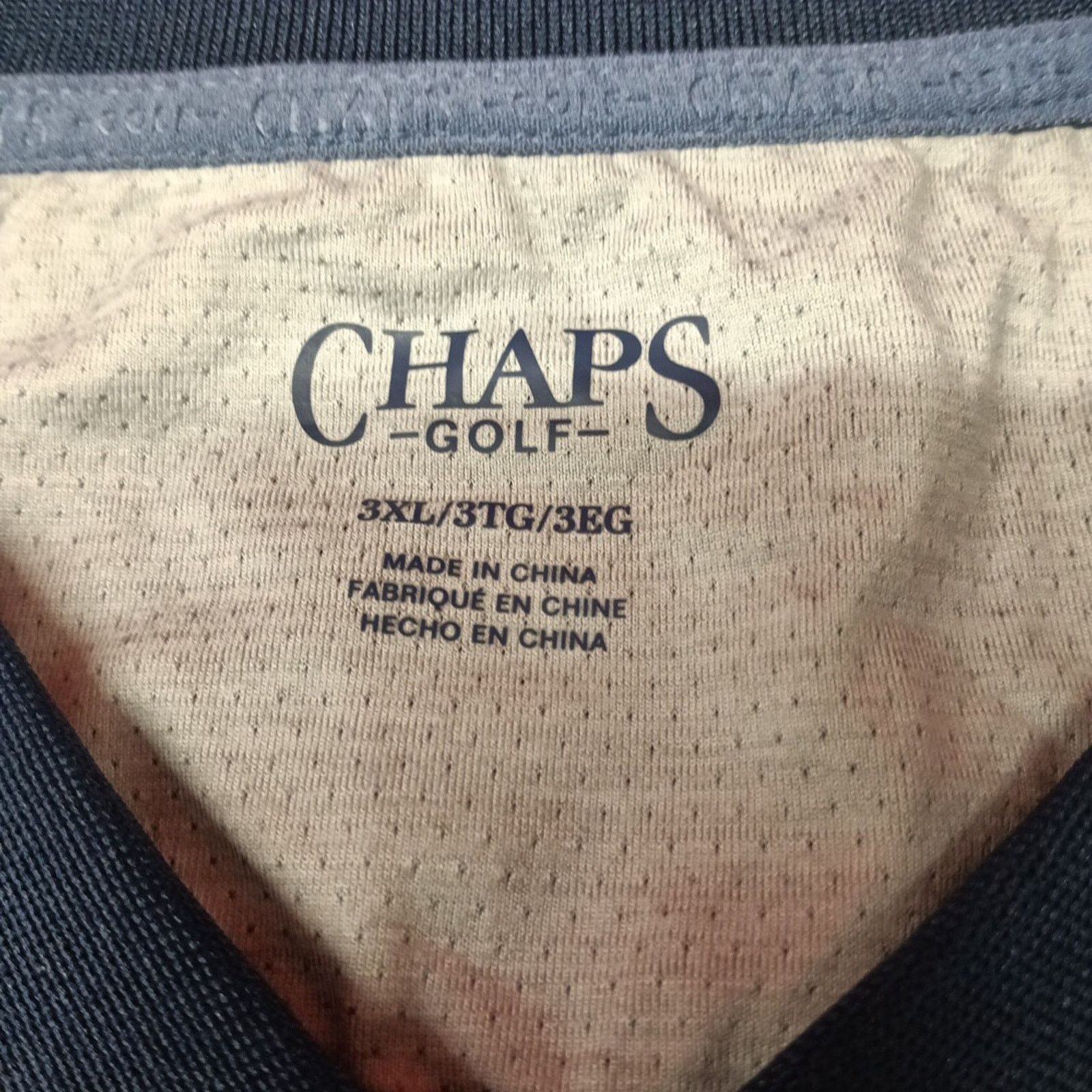 Chaps Chaps Golf Core Polo Shirt Men's 3XL Blue 4-Way Stretch Size US XXL / EU 58 / 5 - 3 Thumbnail