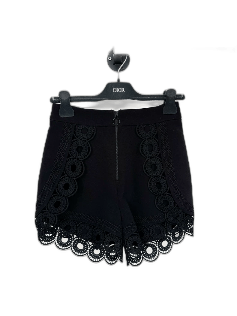 Self-Portrait Self-Portrait Black Lace Trim Shorts Size 22" - 1 Thumbnail