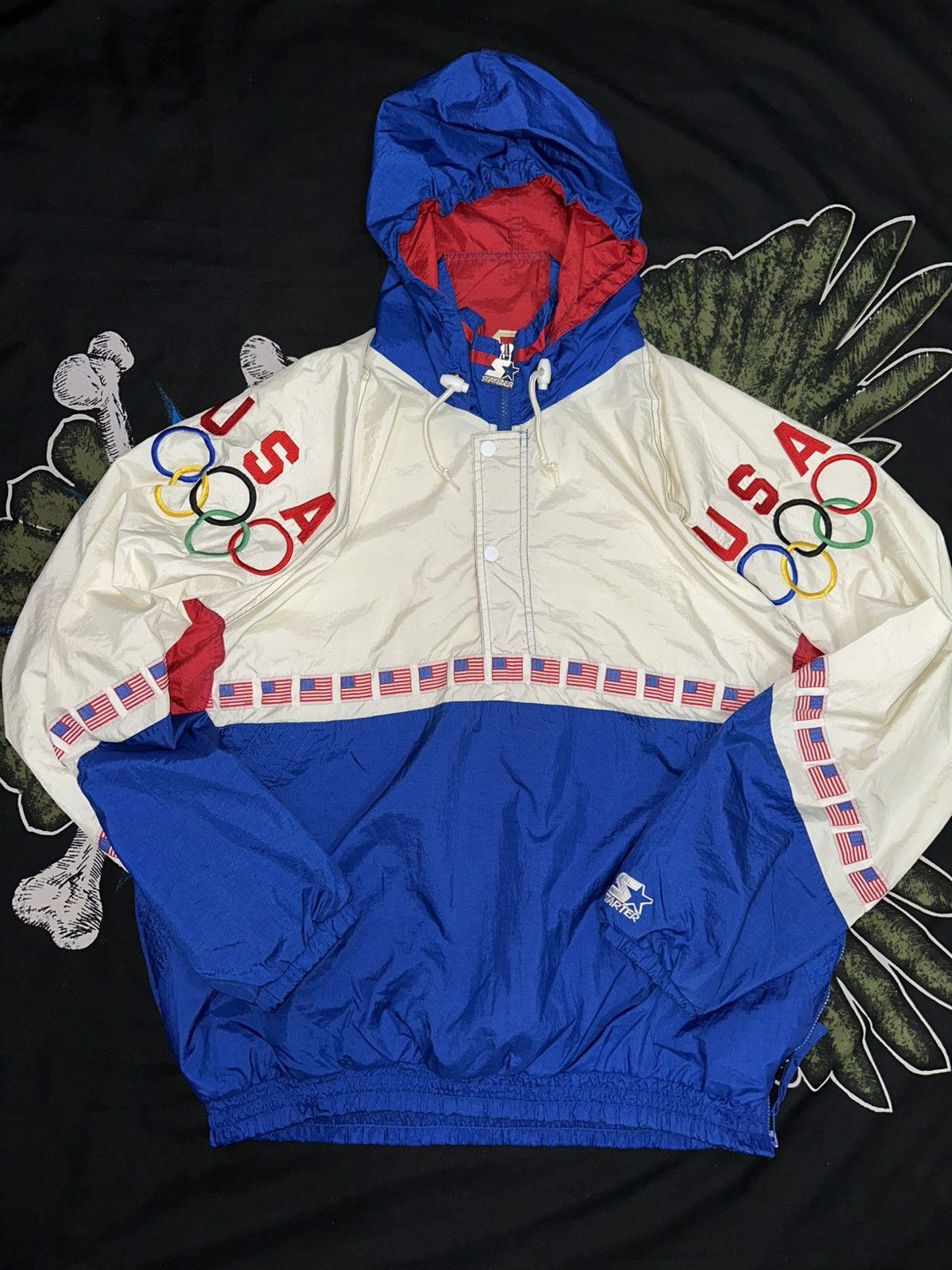 Starter × USA Olympics × Vintage Vintage Rare Starter USA Olympics 1996 90’s Size US XL / EU 56 / 4 - 1 Thumbnail