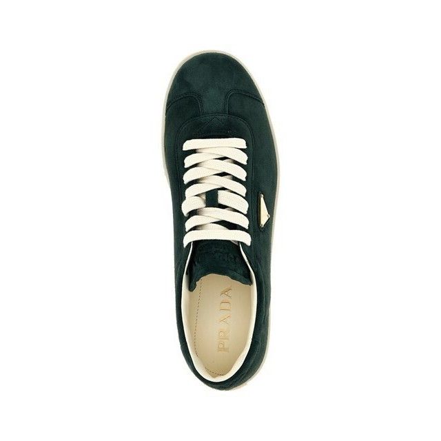 Prada PRADA Lane Green Sneakers New & Authentic (Men's size:11;) Size US 11 / EU 44 - 4 Thumbnail