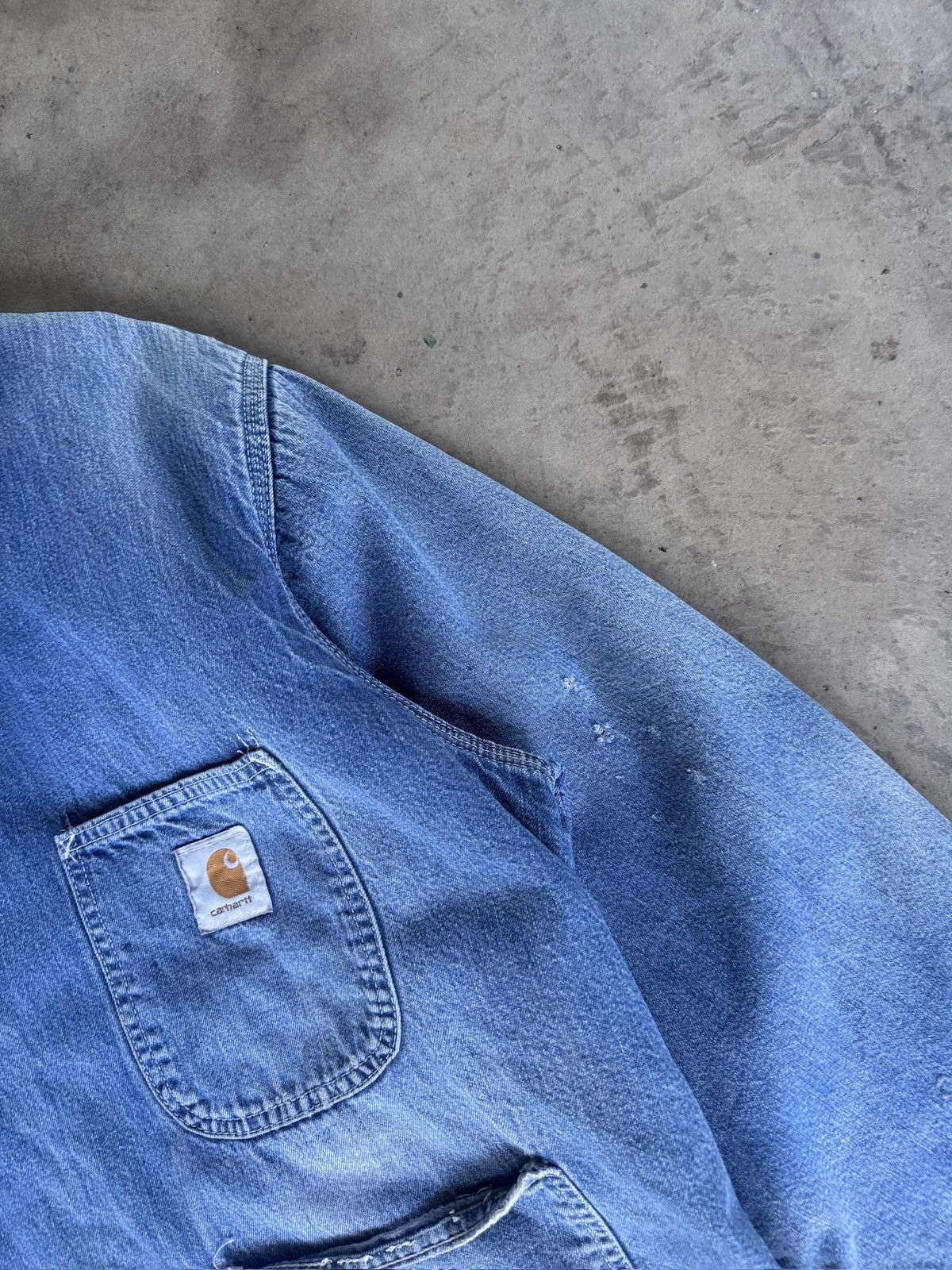 Carhartt Vintage Carhartt Chore Denim Jacket Size US XL / EU 56 / 4 - 4 Thumbnail