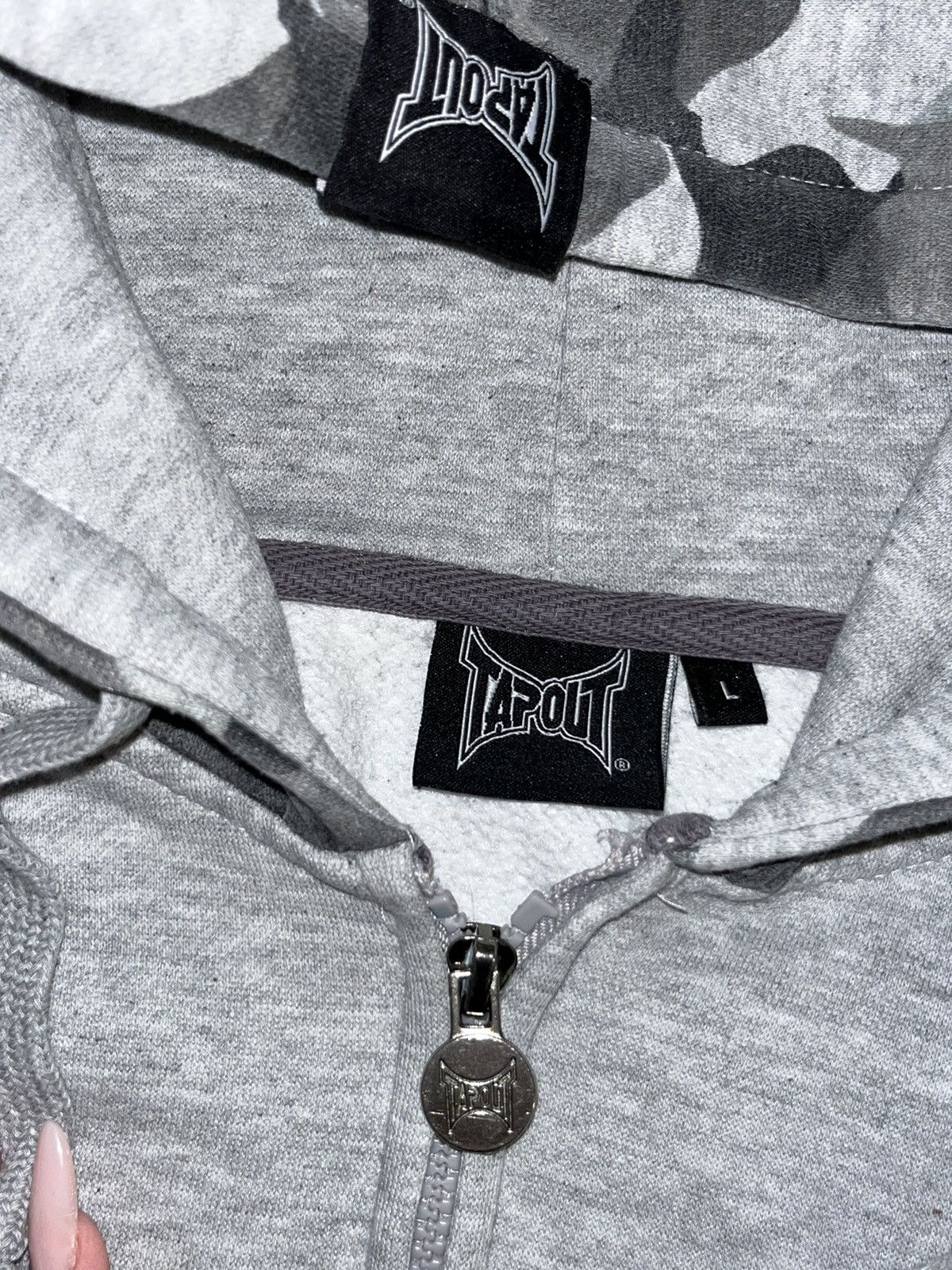 Tapout × Vintage tapout rap zip-hoodie camo streetwear style Size US L / EU 52-54 / 3 - 3 Thumbnail
