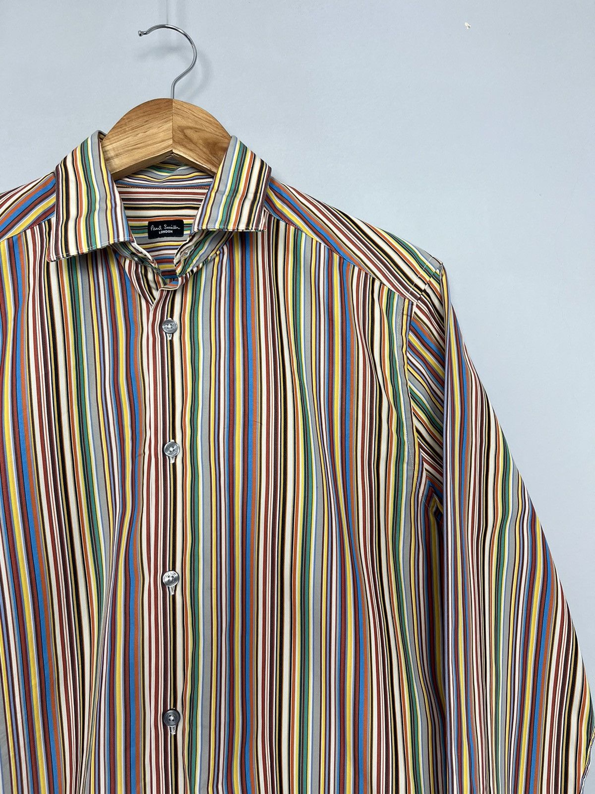 Paul Smith Paul Smith London Striped Cotton Shirt Made in Italy Size US L / EU 52-54 / 3 - 3 Thumbnail