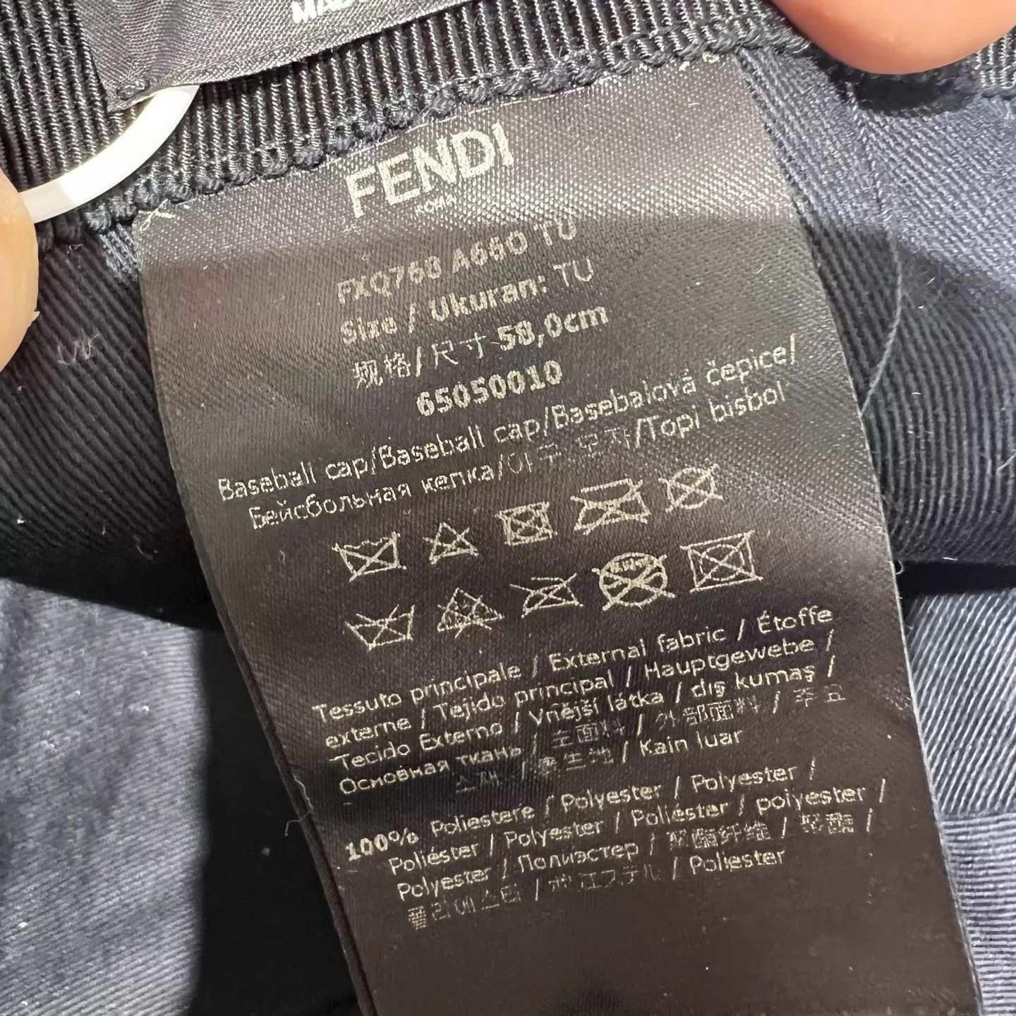 Fendi FENDI Monogram Print Cap Mint 58cm Size ONE SIZE - 6 Thumbnail