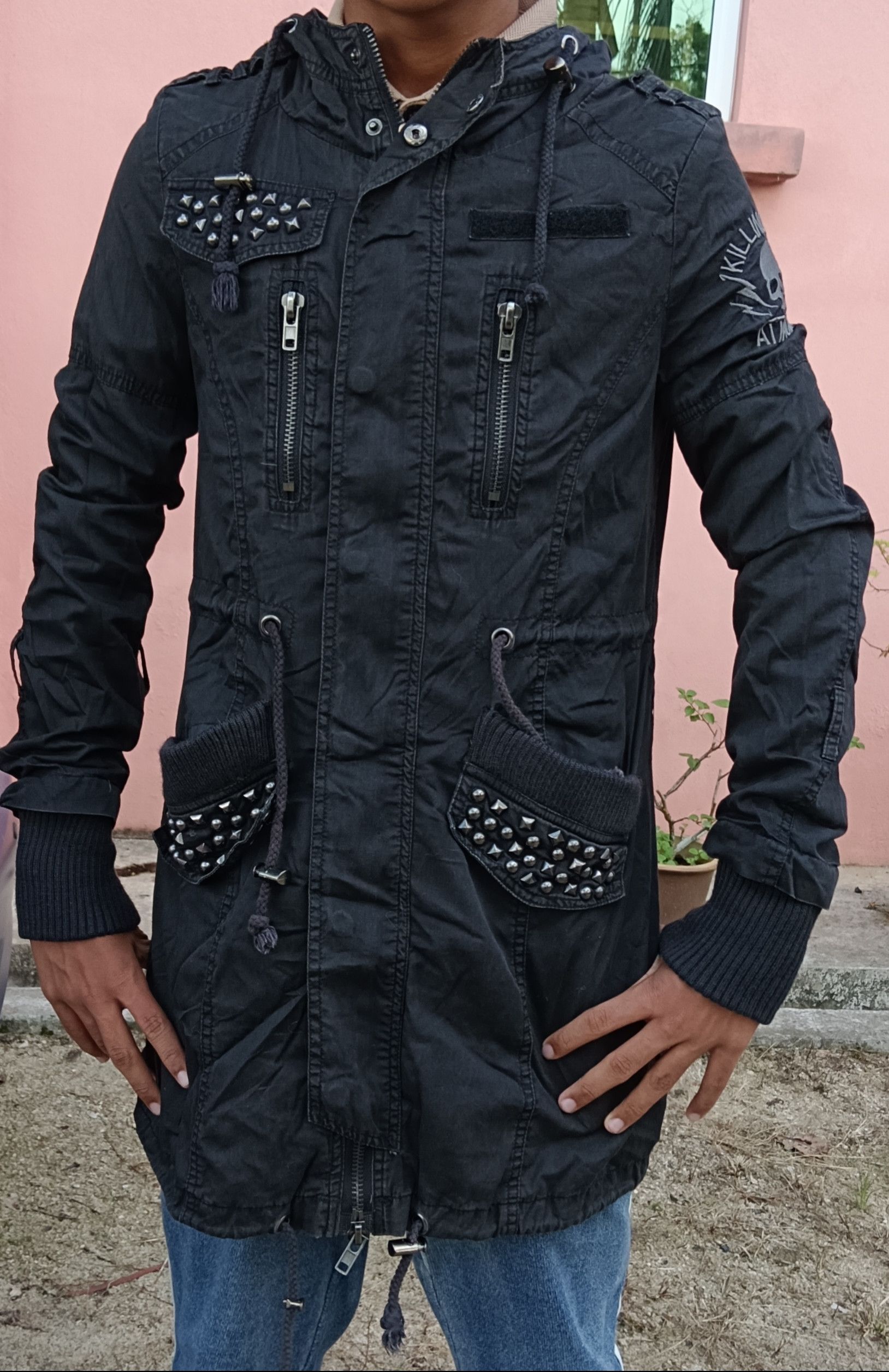 Edition Japan Ghost Of Harlem Skull Punk Studded Zipper Hoodie Size US S / EU 44-46 / 1 - 21 Thumbnail