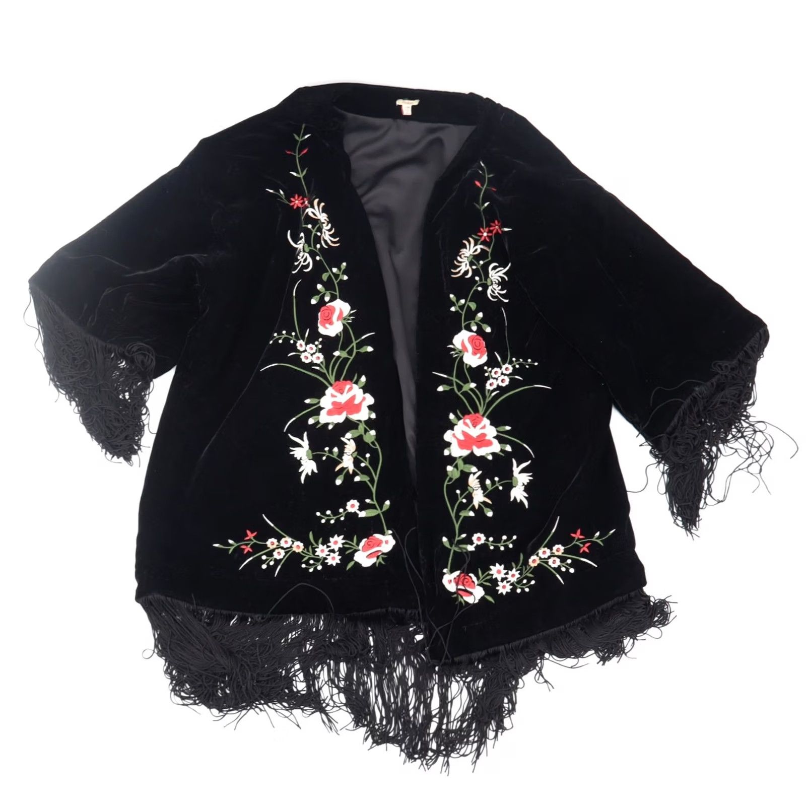 Velvet Reba Jacket Western Floral Embroidered Velvet Open Sz Sm/M Womens Size M / US 6-8 / IT 42-44 - 3 Thumbnail