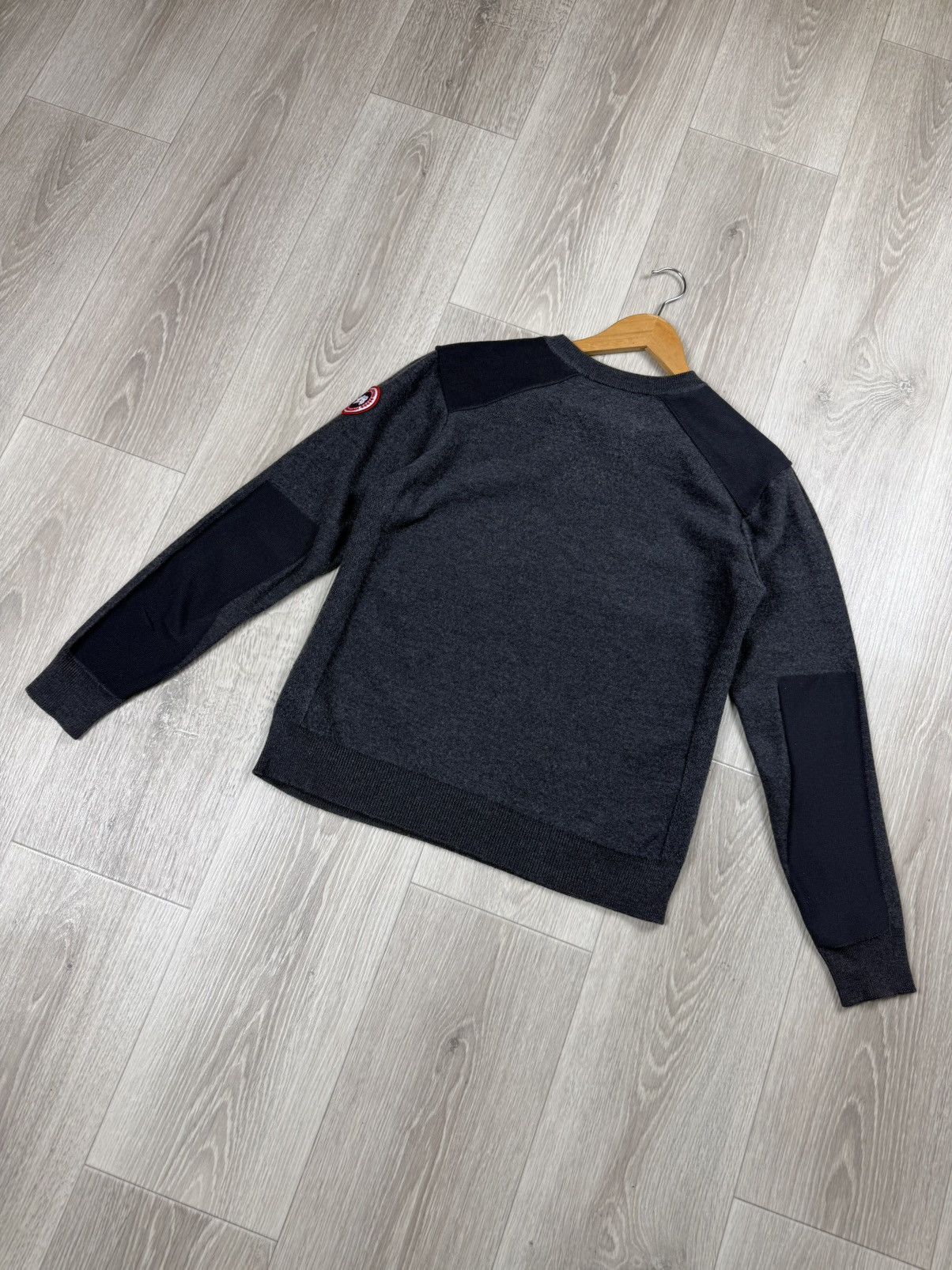 Canada Goose Canada Goose Men’s Dartmouth Merino Wool Jumper Gray Sweater Size US XS / EU 42 / 0 - 8 Thumbnail
