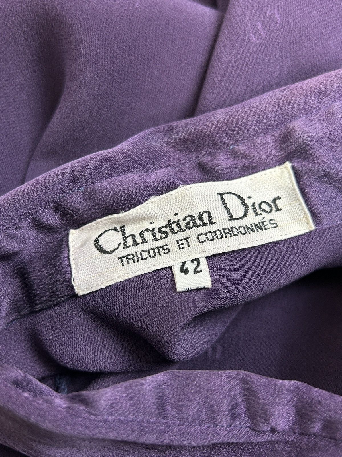 Christian Dior Monsieur 80s Vintage Christian Dior Cute Silk Collared Vest Shirt Size M / US 6-8 / IT 42-44 - 7 Thumbnail