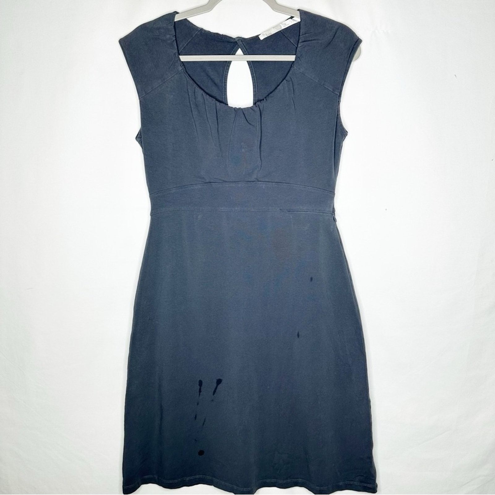 Athleta ATHLETA Keyhole Knit Dress Charcoal Grey in Medium Size M / US 6-8 / IT 42-44 - 1 Thumbnail