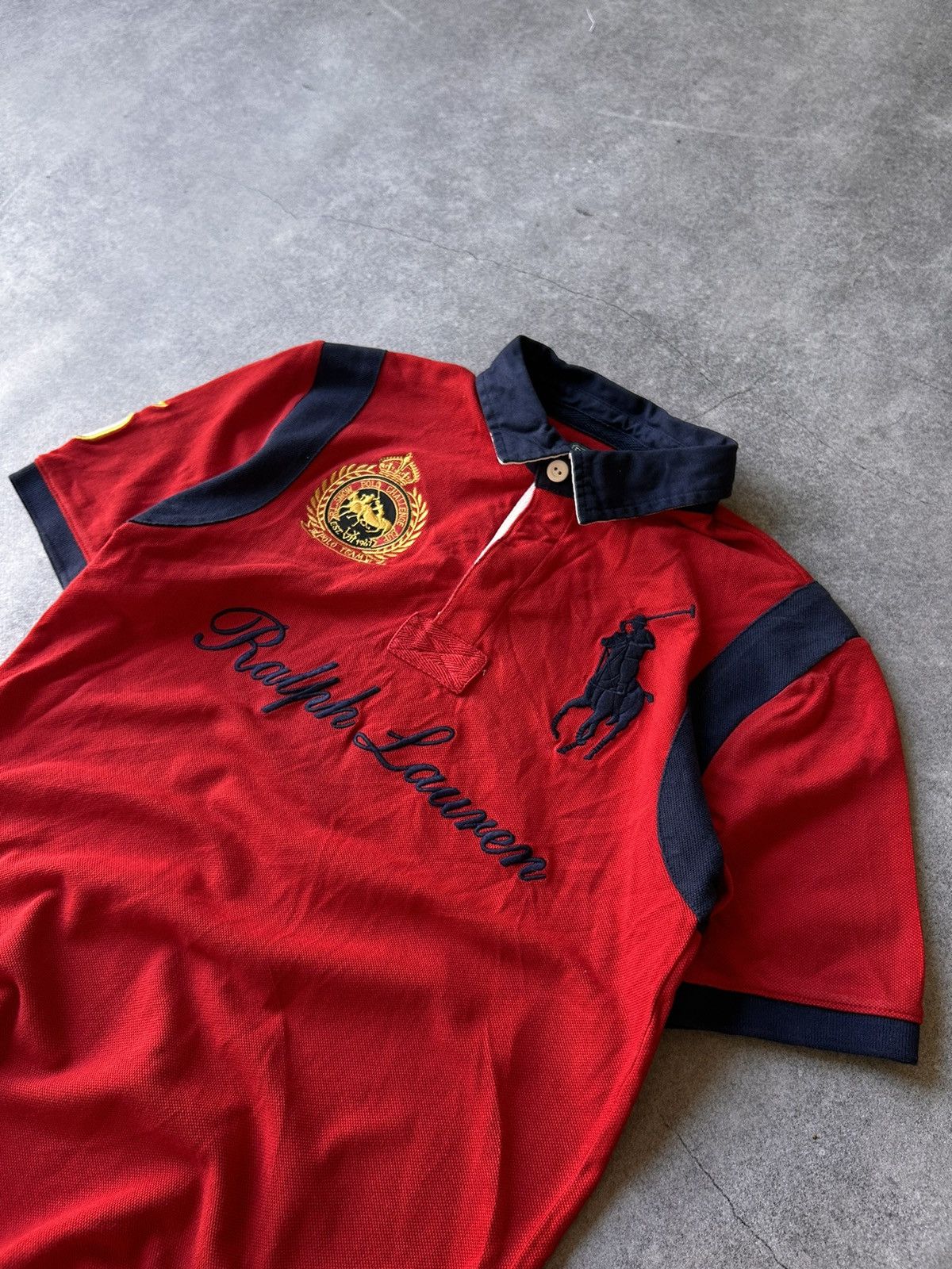 Rugby Ralph Lauren Vintage Polo Ralph Lauren big logo rugby polos shirt Size US S / EU 44-46 / 1 - 2 Thumbnail