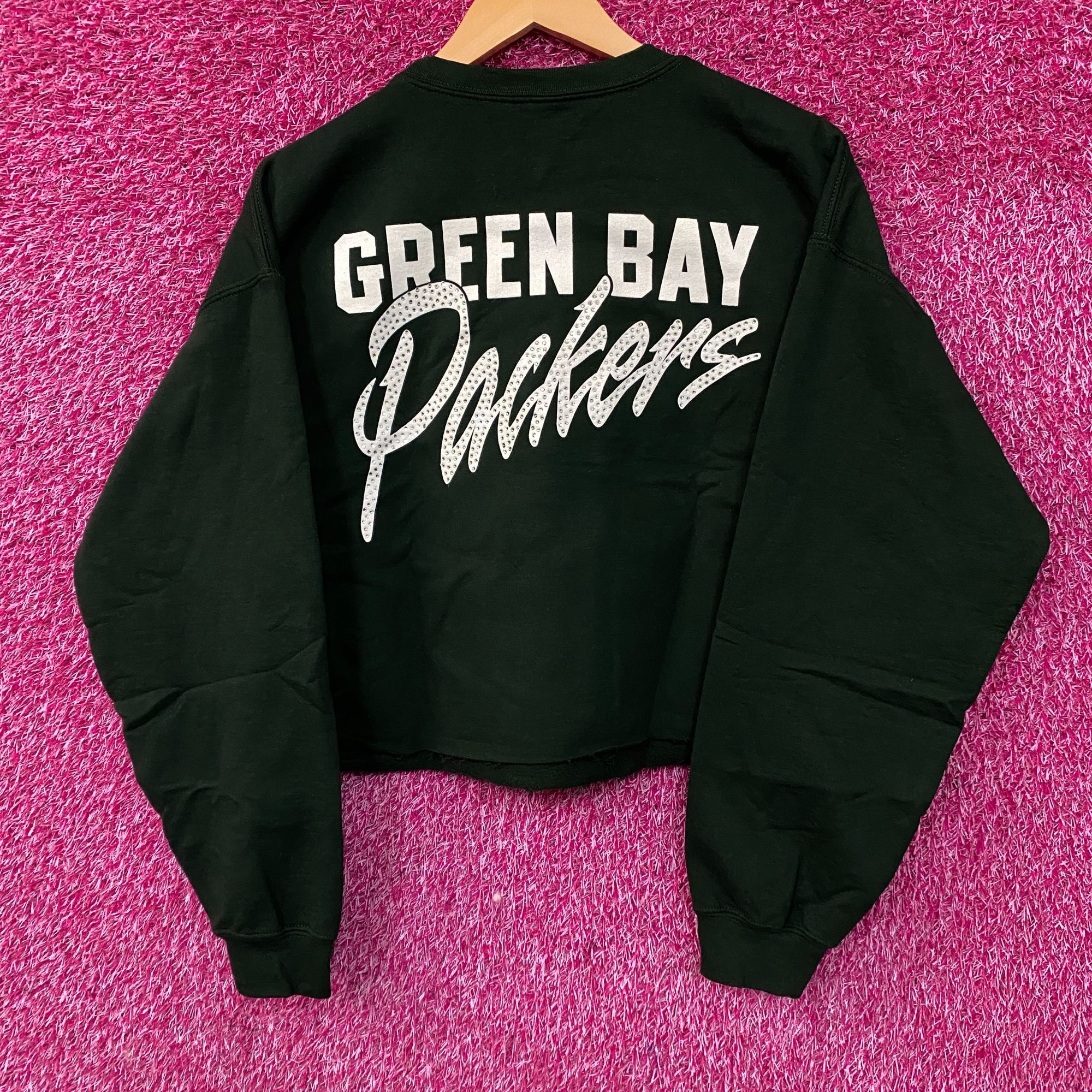 Junk Food Junk Food Green Bay Packers Bling Flea Market Crop Fleece Me Size M / US 6-8 / IT 42-44 - 4 Thumbnail