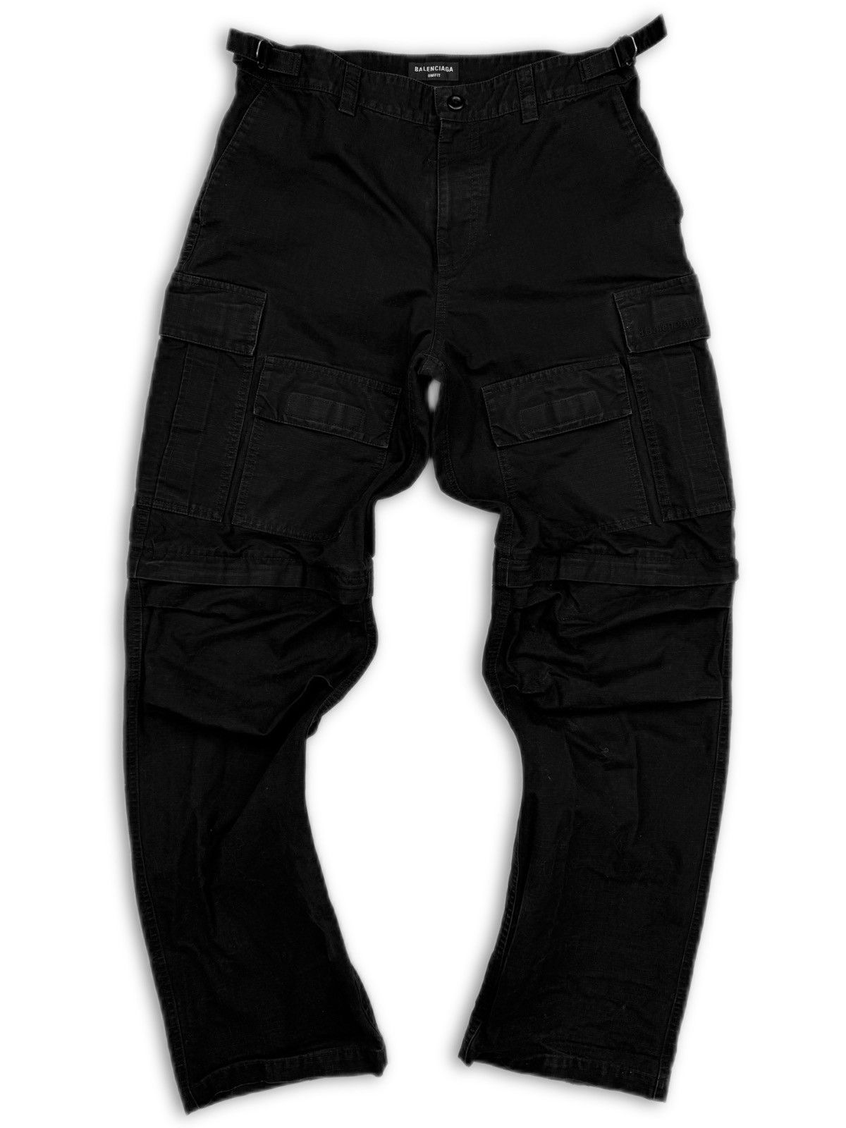 Balenciaga AW22 Balenciaga Multi Pocket Black Convertible Cargo Pants Size US 32 / EU 48 - 1 Thumbnail