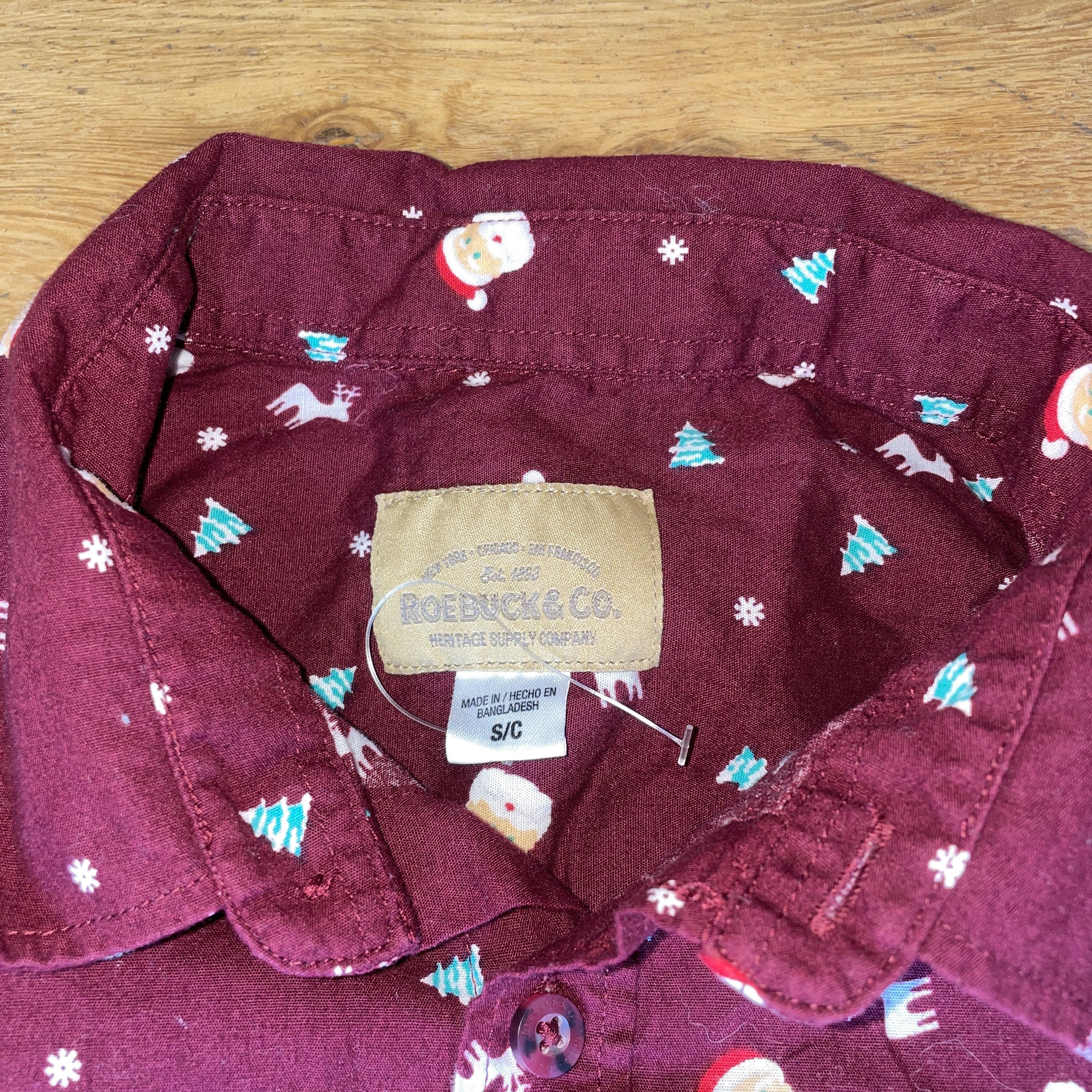 Other Roebuck & Co Men's Christmas Santa Shirt Size S - New Size US S / EU 44-46 / 1 - 1 Thumbnail