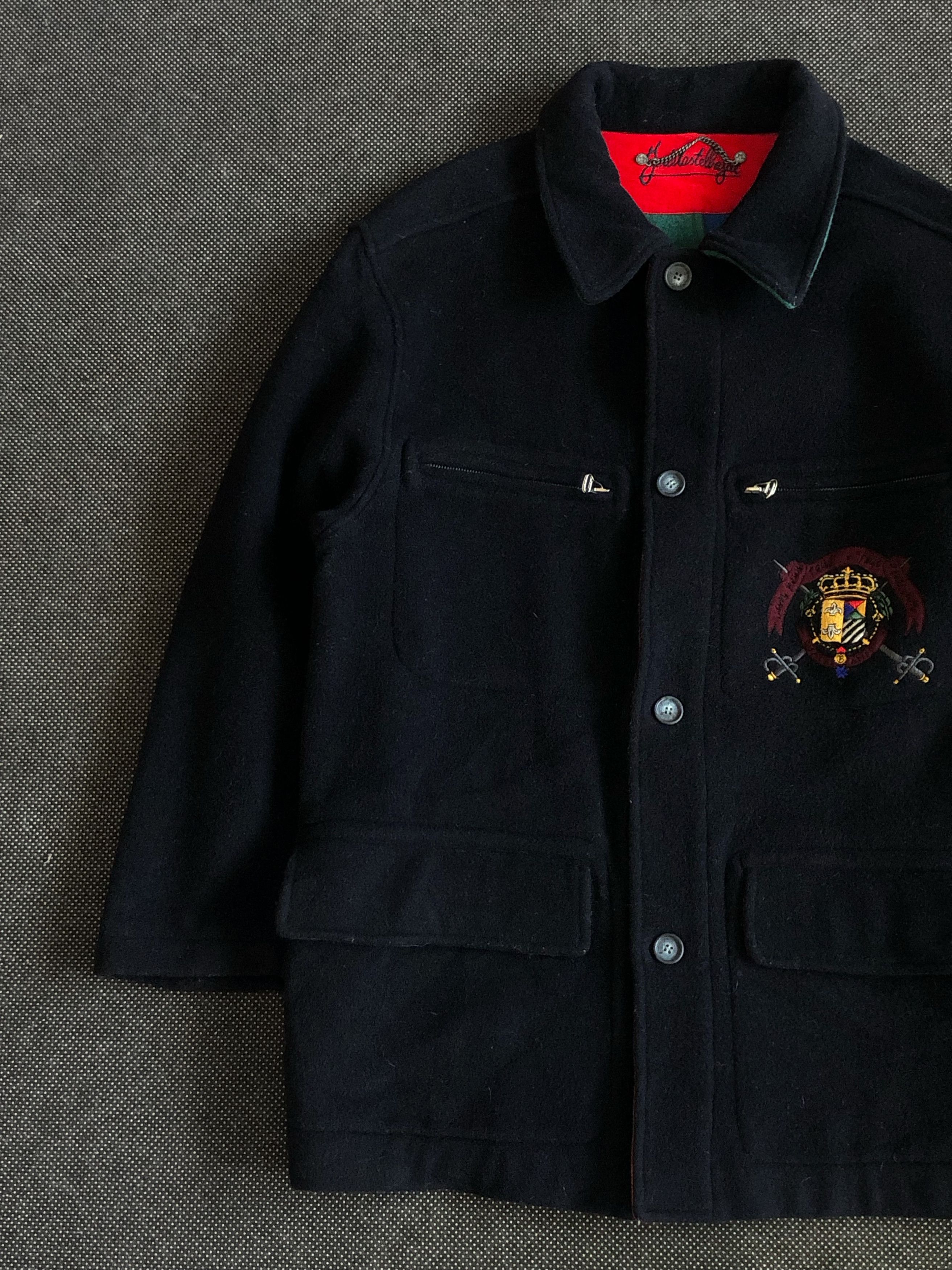 Jean Charles De Castelbajac RARE🔥90’S ITALY MADE JCD CASTELBAJAC CHORE WOOL COAT Size US XL / EU 56 / 4 - 7 Thumbnail