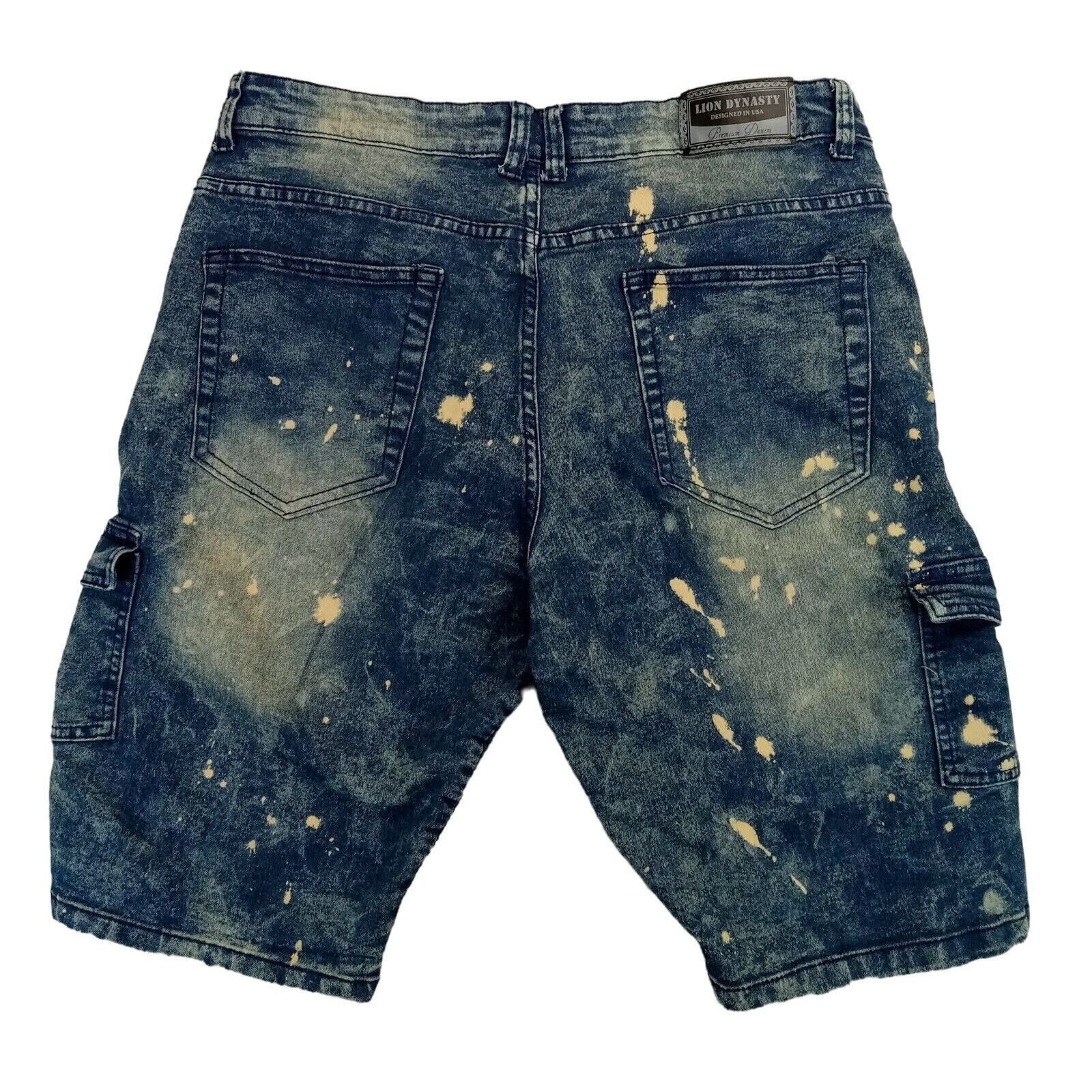 & Other Stories Lion Dynasty Shorts 38 Men Y2K Hip Hop Streetwear Jean Denim Size US 38 / EU 54 - 2 Thumbnail