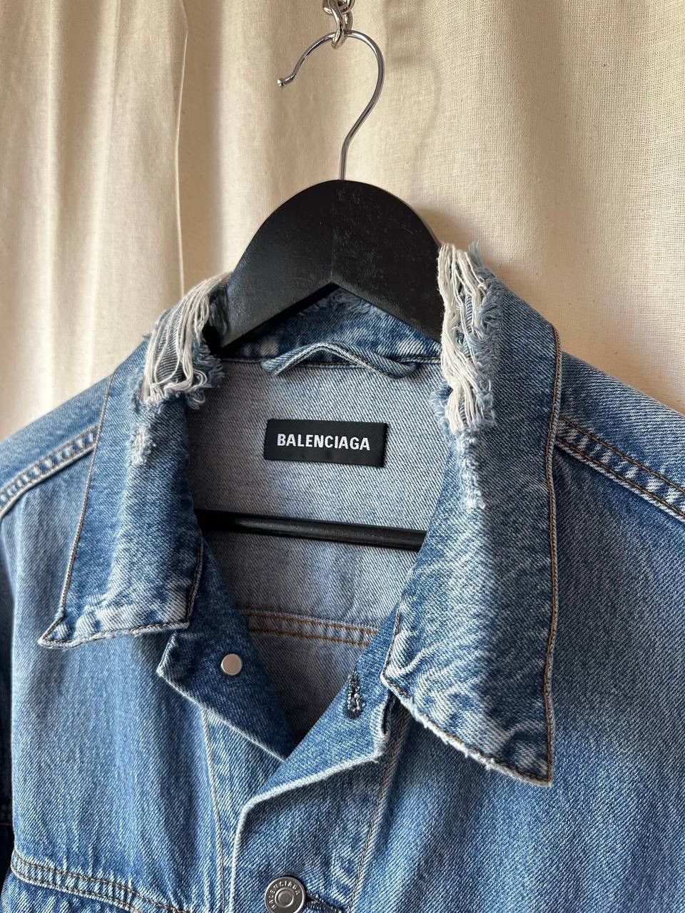 Balenciaga 2018 Balenciaga Archetype Denim Jacket Size US M / EU 48-50 / 2 - 3 Thumbnail
