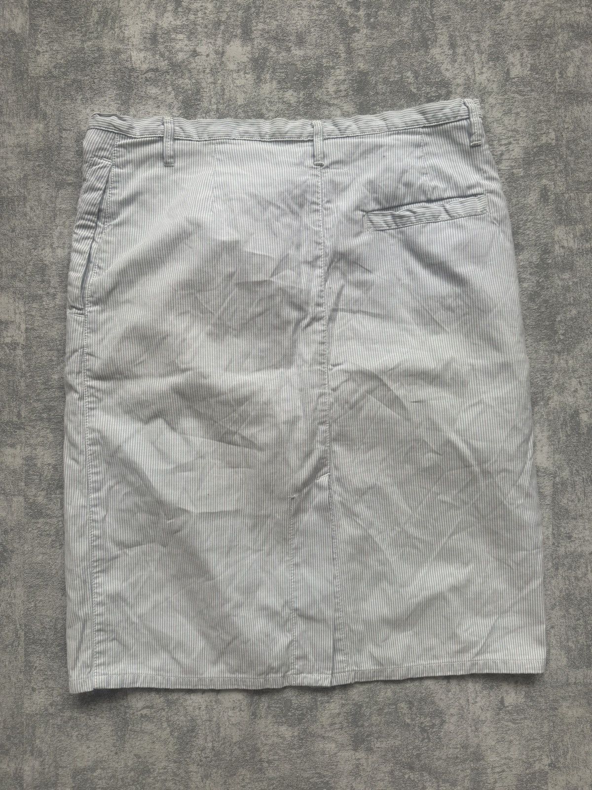 MM6 MM6 Maison Margiela Grey Pinstripe Straight Skirt Size 28" / US 6 / IT 42 - 4 Thumbnail