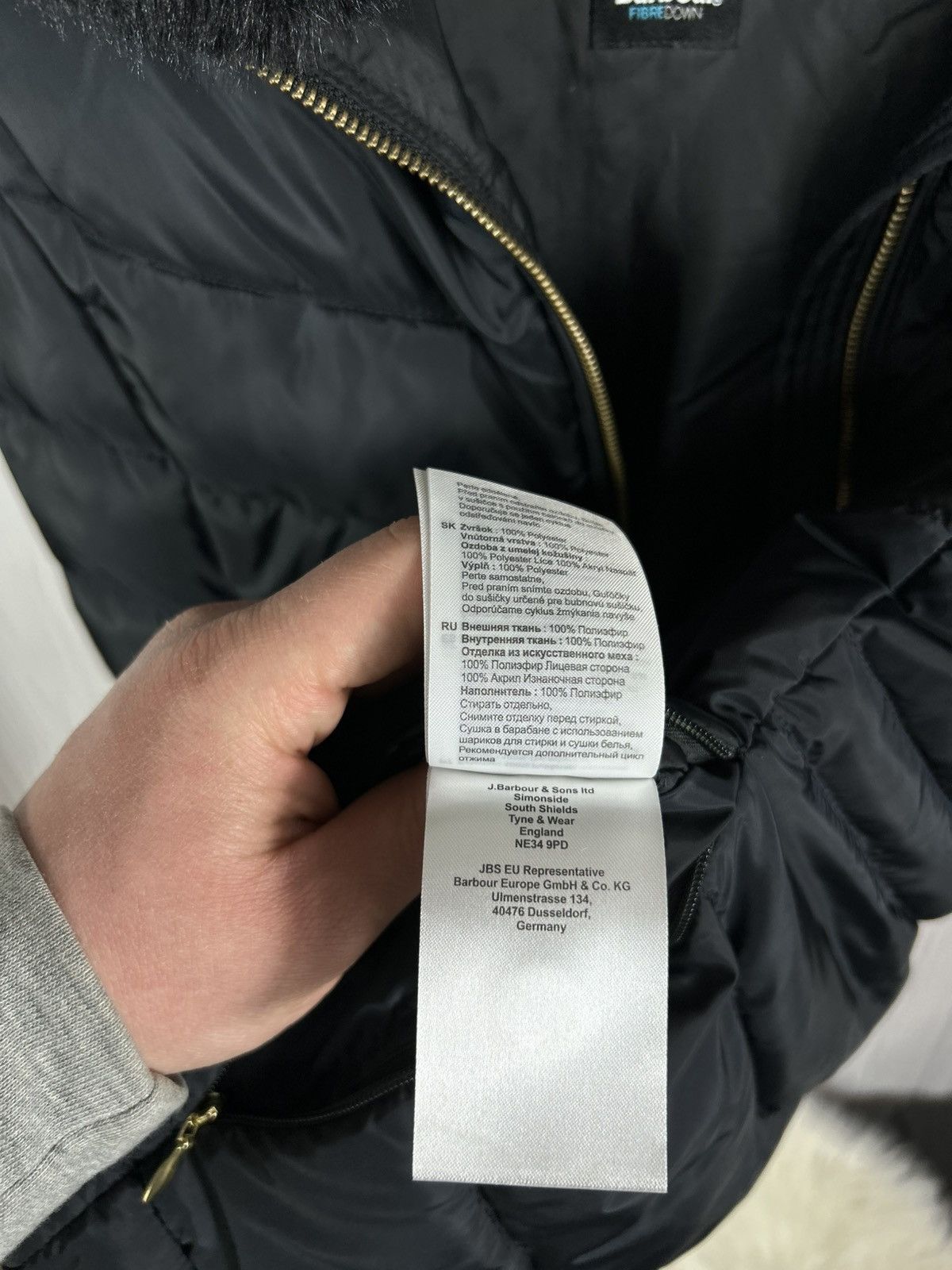 Barbour Barbour International Santa Rosa FibreDown Gilet With Fur Size M / US 6-8 / IT 42-44 - 10 Thumbnail