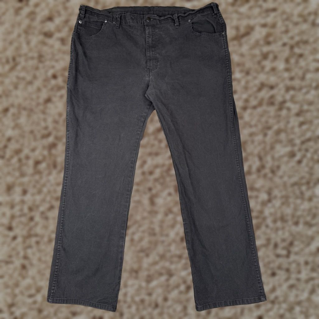 Dickies Dickies Carpenter Jeans Men 44x32 Black Straight Leg Flex Pants Hammer Loop Work Jeans Mens Size US 44 / EU 60 - 1 Thumbnail
