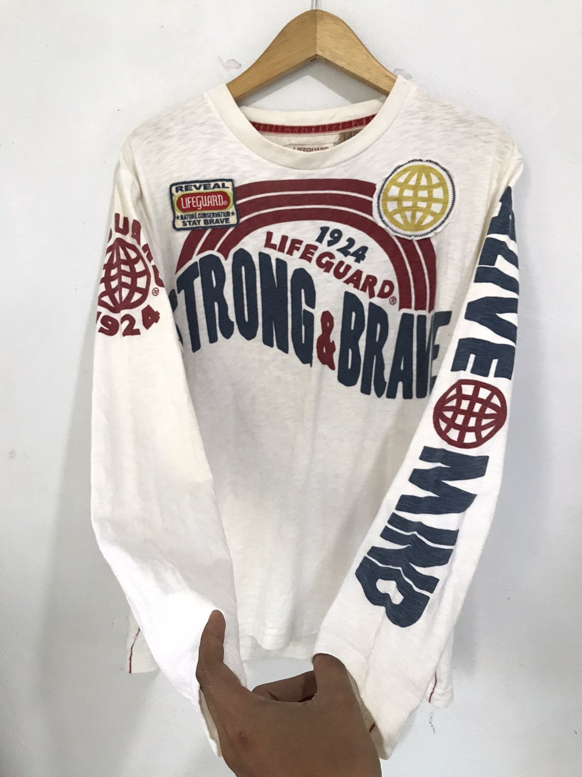 Hysteric Glamour Japanese Alive mind Long Sleeve poem surf style Size US M / EU 48-50 / 2 - 6 Thumbnail