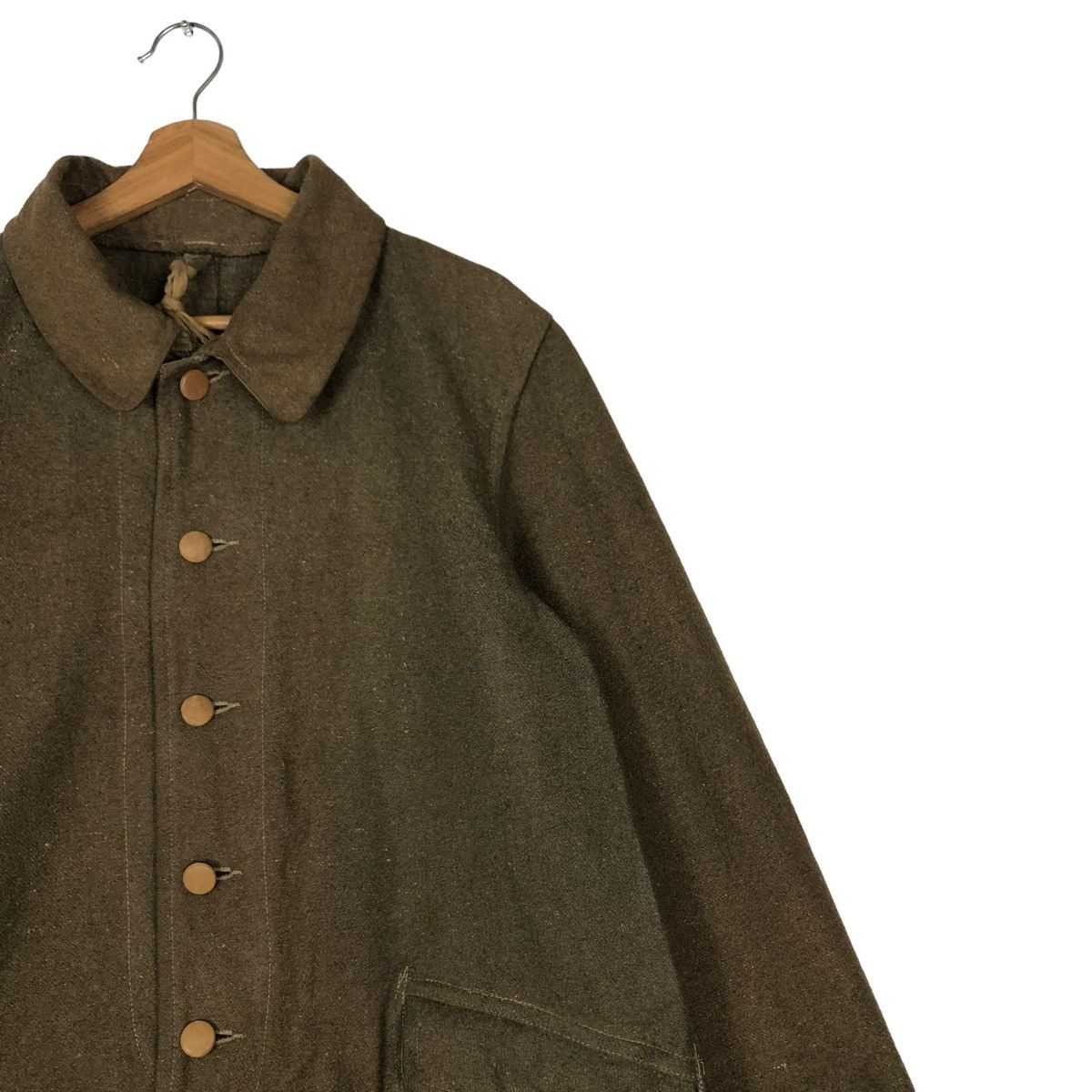 Vintage 🔥VINTAGE 1940’s LONG JACKET WOOL MILITARY USA FORCES USN Size US M / EU 48-50 / 2 - 7 Thumbnail