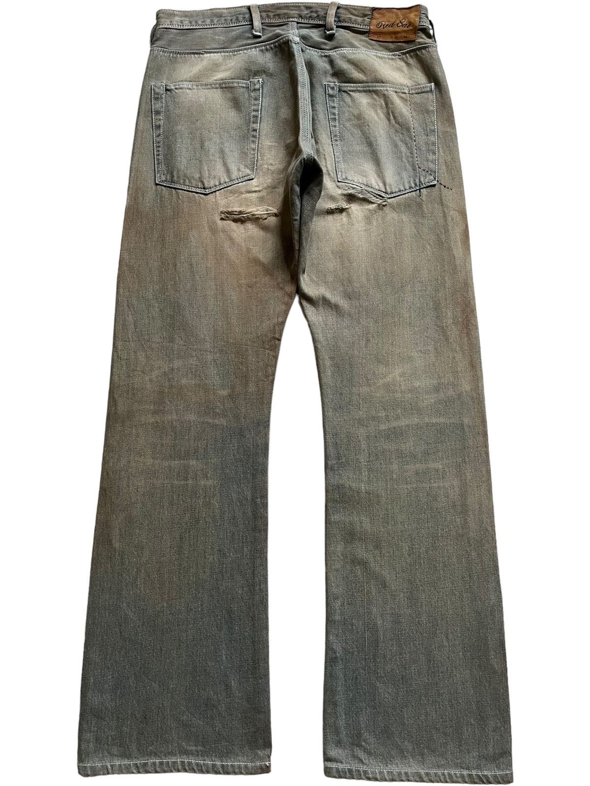 Paul Smith Red Ear Vintage Red Ear Button Fly Sick Mud Wash Loose Jeans Size US 31 - 2 Thumbnail