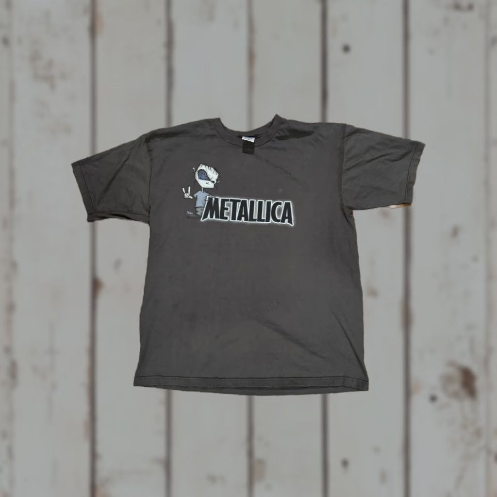 Vintage VINTAGE Metallica T-Shirt Unisex Adults XL Gray Metal Band 90s Y2K 2000 Short Sleeve Crew Neck Graphic Print Logo Slim Size US XL / EU 56 / 4 - 1 Thumbnail
