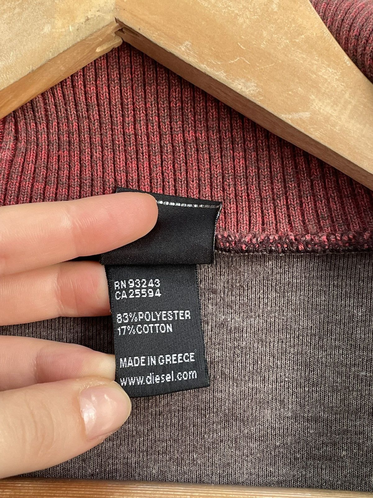 Diesel Rare brown diesel Zip sweatshirt y2k hype japanese Size US L / EU 52-54 / 3 - 6 Thumbnail