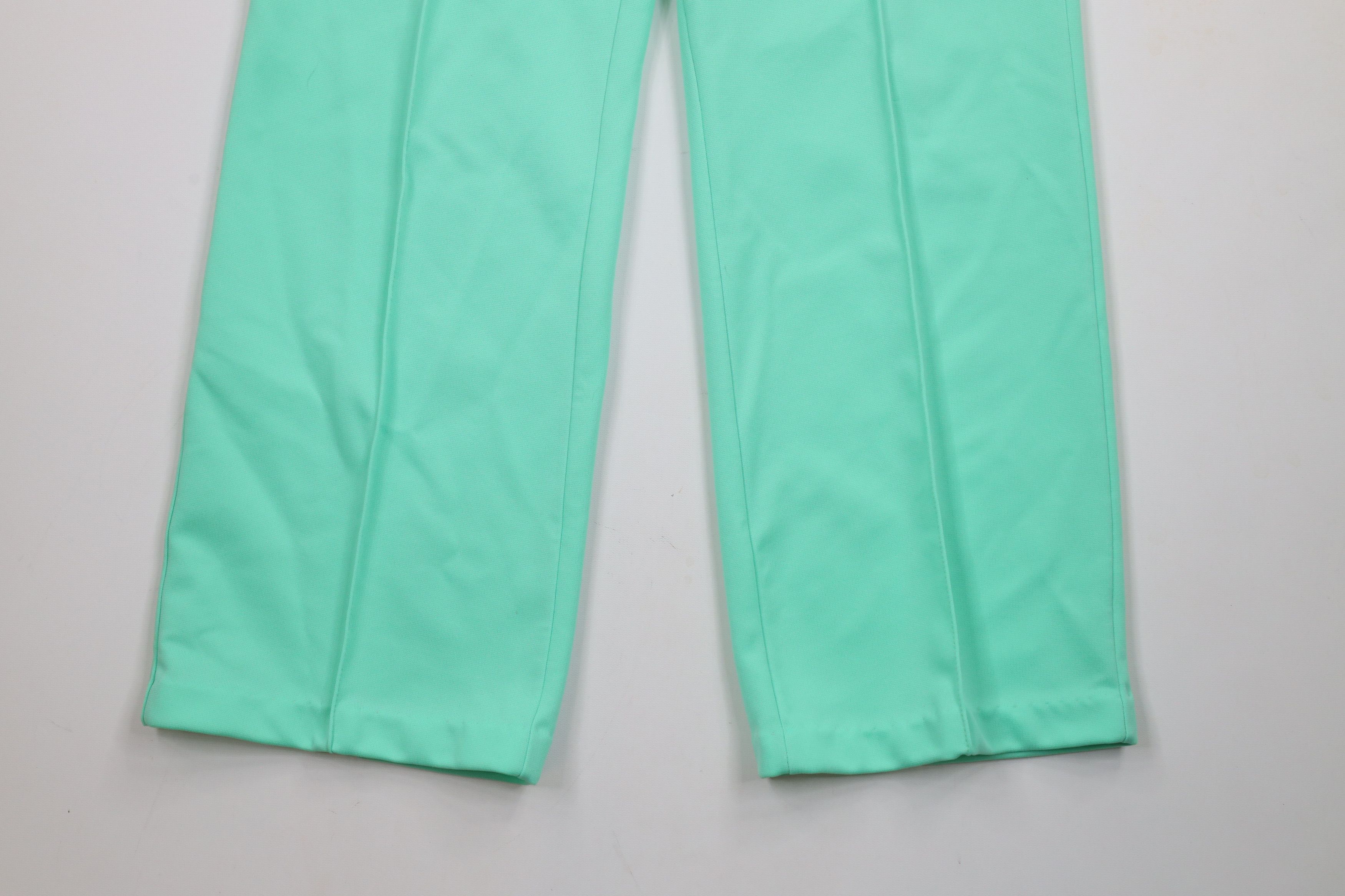 Vintage Vintage 70s Streetwear Bell Bottoms Pants Mint Green USA Size 38" / US 16 / IT 52 - 4 Thumbnail
