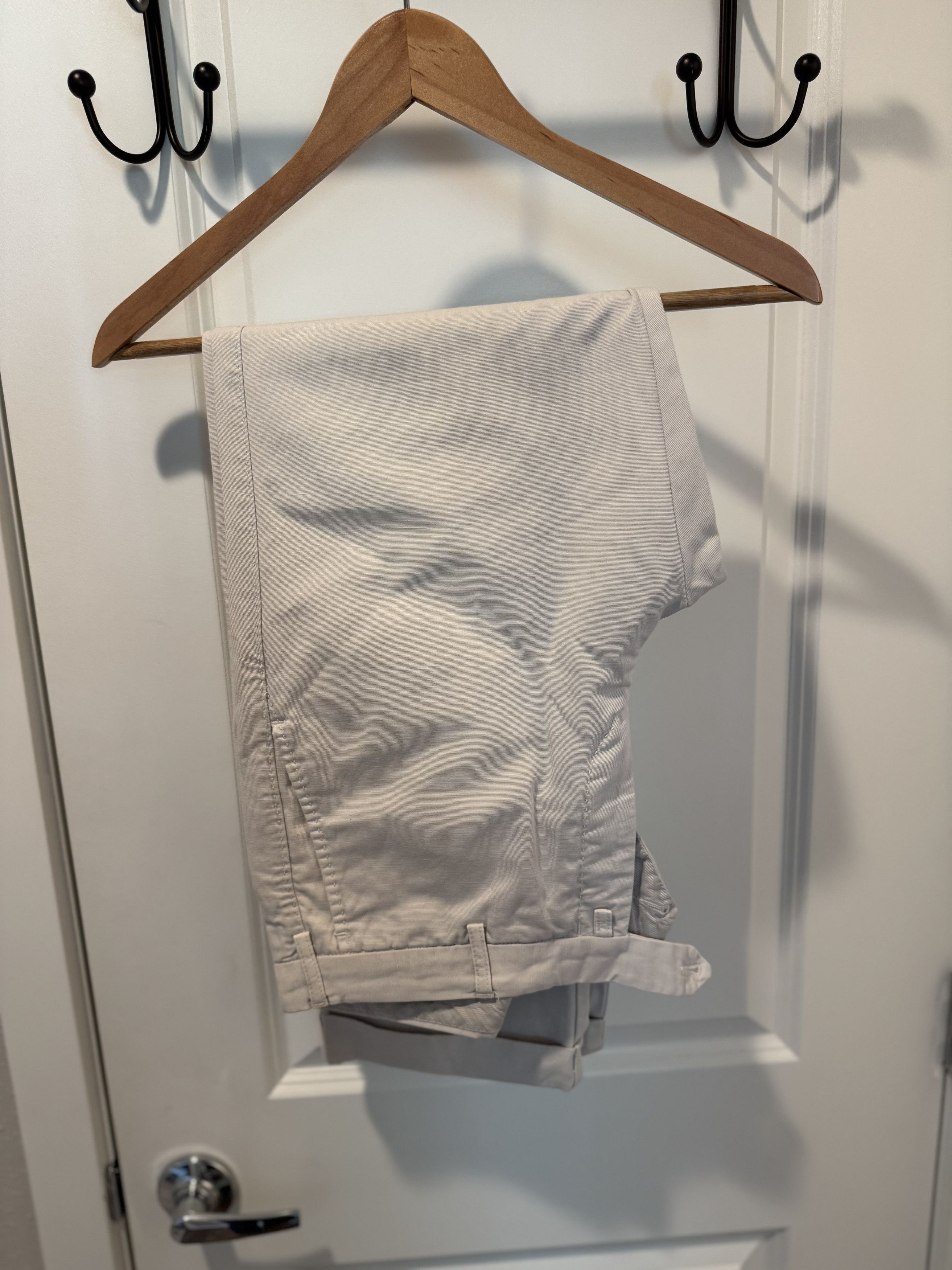 Rota Eggshell Cotton-Linen Trousers Size US 34 / EU 50 - 2 Thumbnail