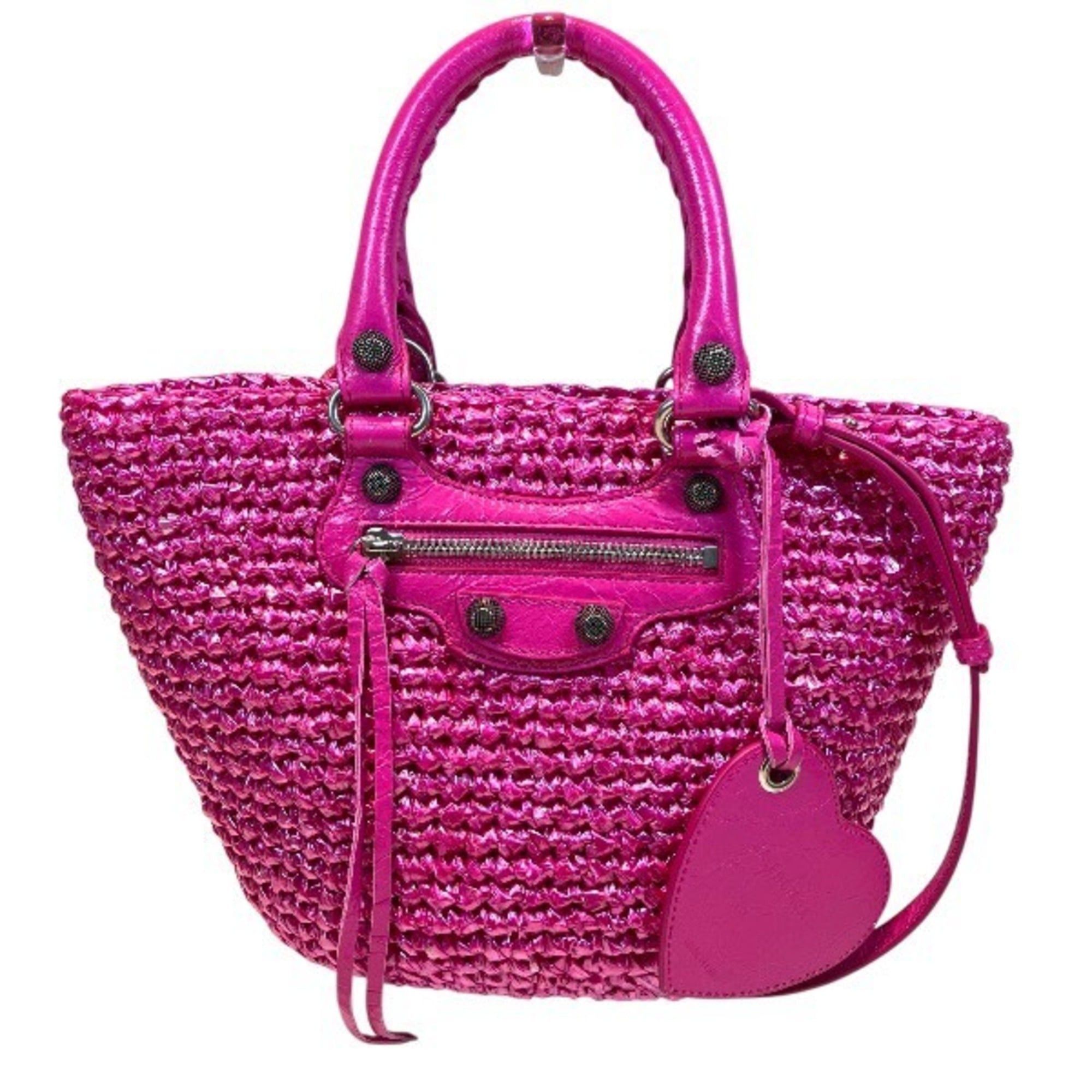 Balenciaga Balenciaga Le Cagoul Panier Small 786187 Mirror Charm Handbag Basket Bag Shoulder for Women Size ONE SIZE - 1 Thumbnail