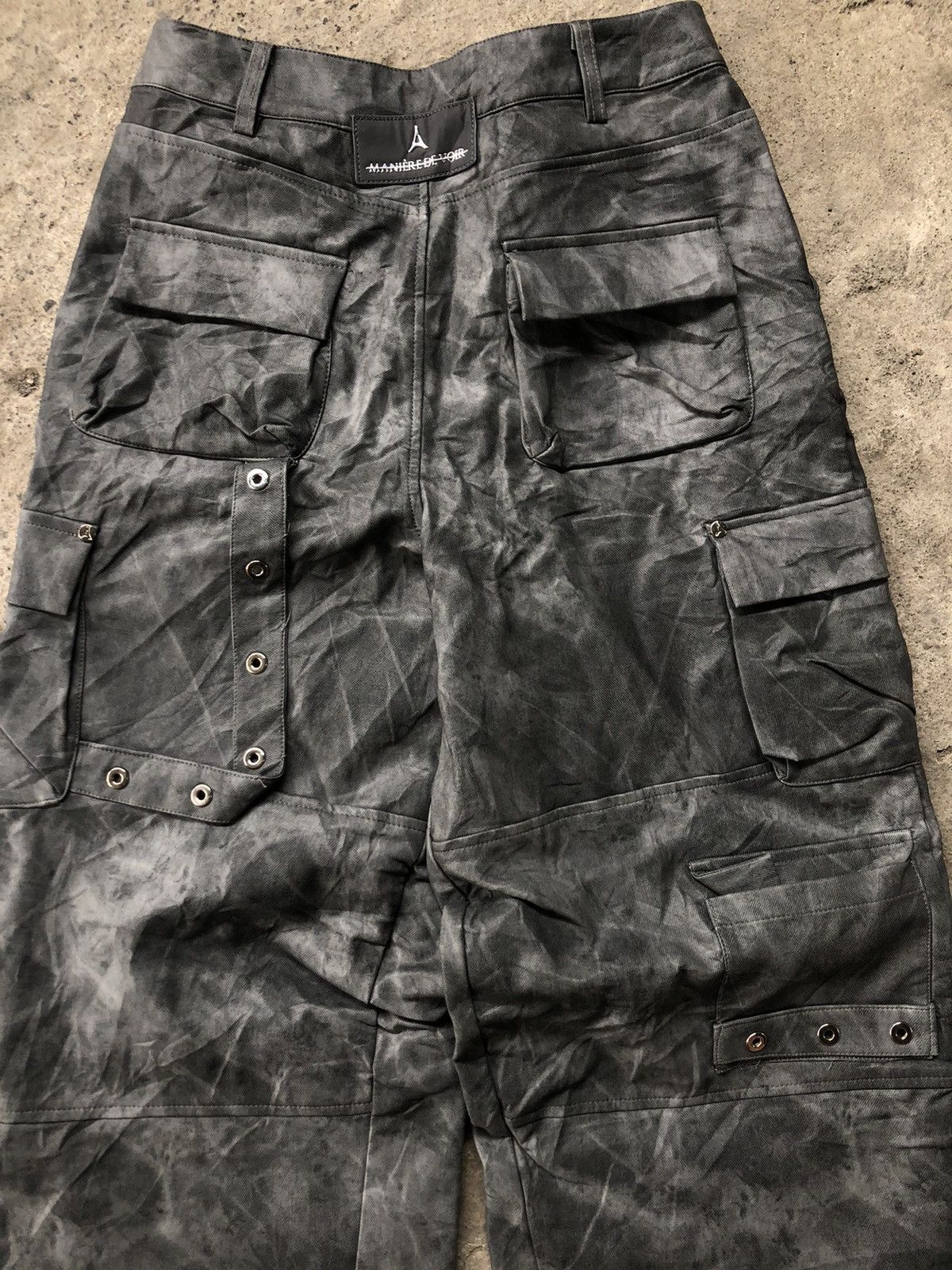 Maniere De Vior × Vintage Maniere De Vior Marble Leather Multi Pocket Pants Size 30" / US 8 / IT 44 - 4 Thumbnail