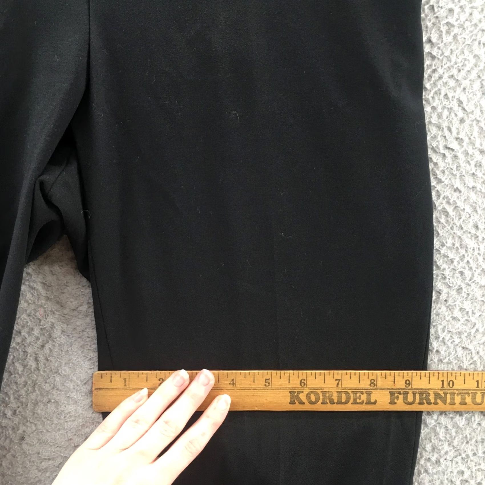 Banana Republic Banana Republic Dress Pants Womens 8 Black Mid Rise Zip Tapered Front Flat Dress Pants Size 30" / US 8 / IT 44 - 7 Thumbnail
