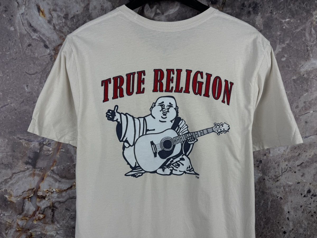 True Religion True Religion Buddha Graphic T-Shirt Cream Tee Big Logo Size US M / EU 48-50 / 2 - 14 Thumbnail