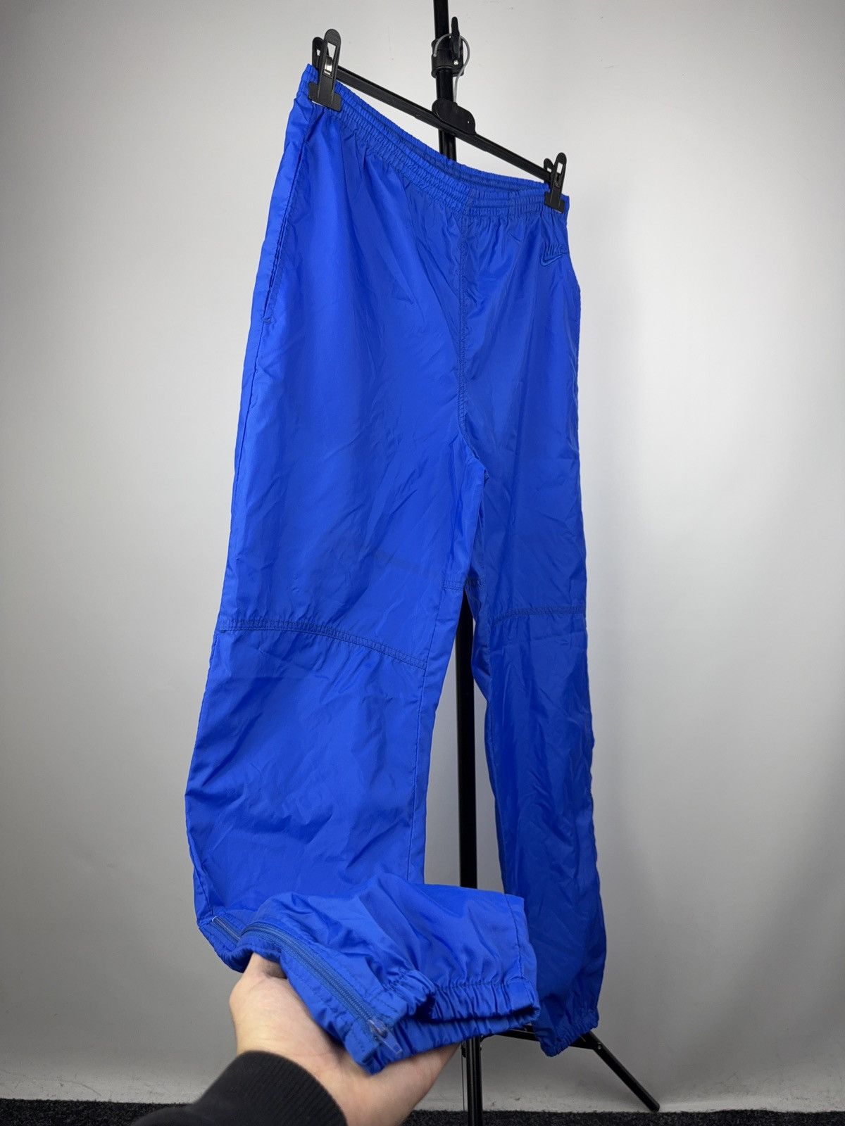 Nike Retro Vintage Nike 80s Blue Nylon Windbreaker Pants S Size US 31 - 5 Thumbnail