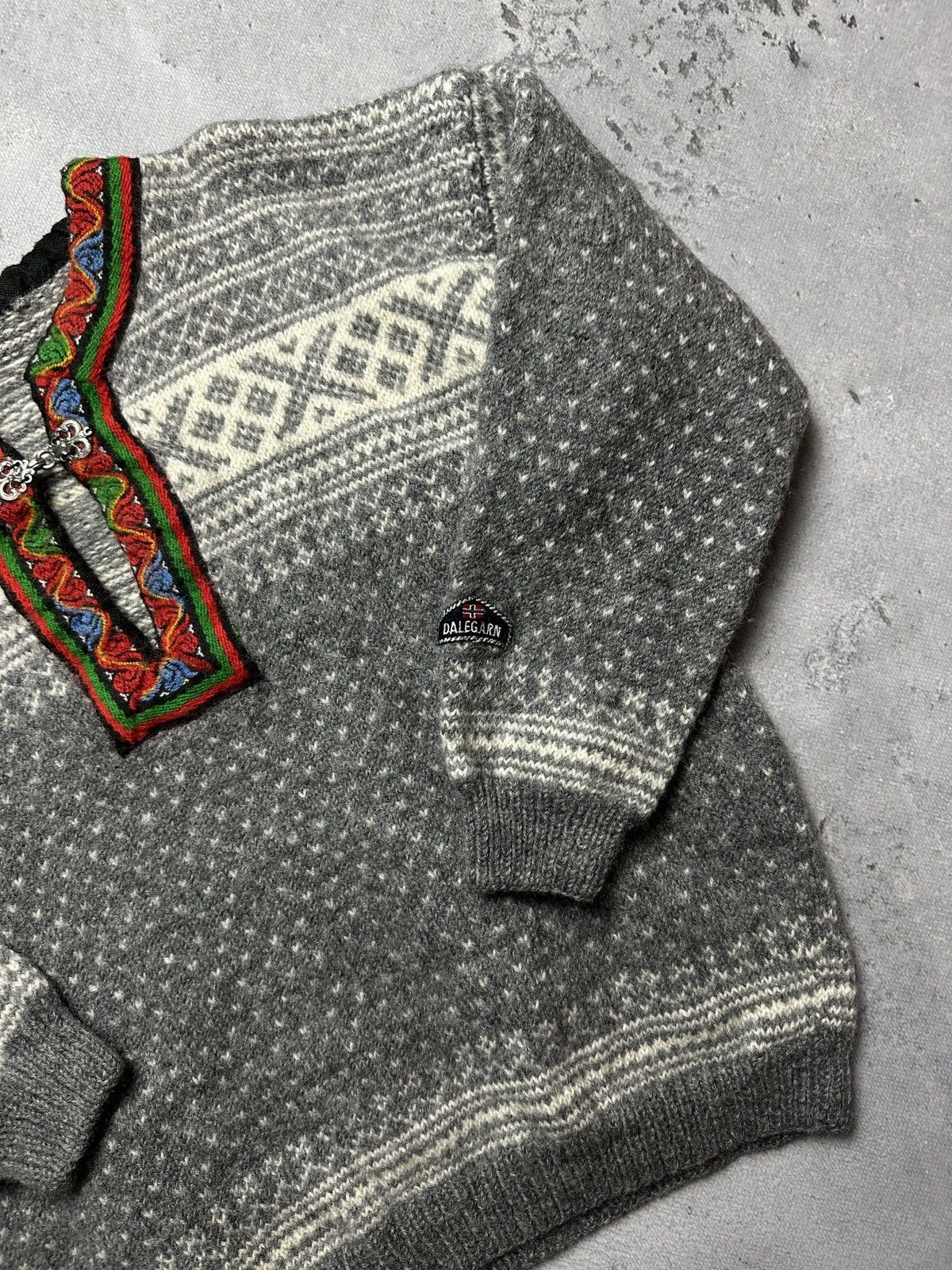 Dale Of Norway Norwegian wool Dale Garn Pure New Wool Cardigan Knit Vintag Size M / US 6-8 / IT 42-44 - 4 Thumbnail