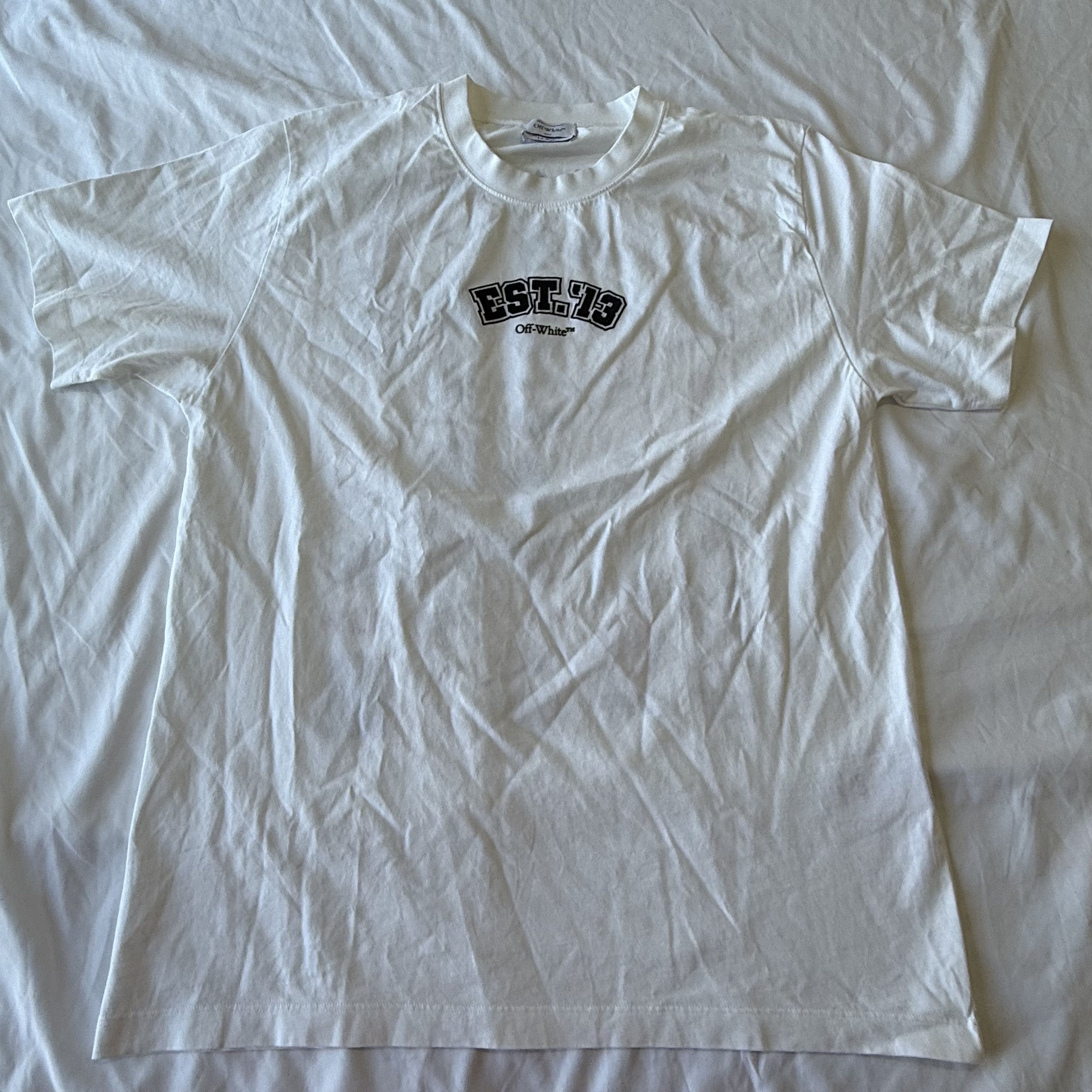 Off-White Off-White "_Logic" 10th Anniversary Logo Archive T-Shirt Size US XL / EU 56 / 4 - 2 Thumbnail
